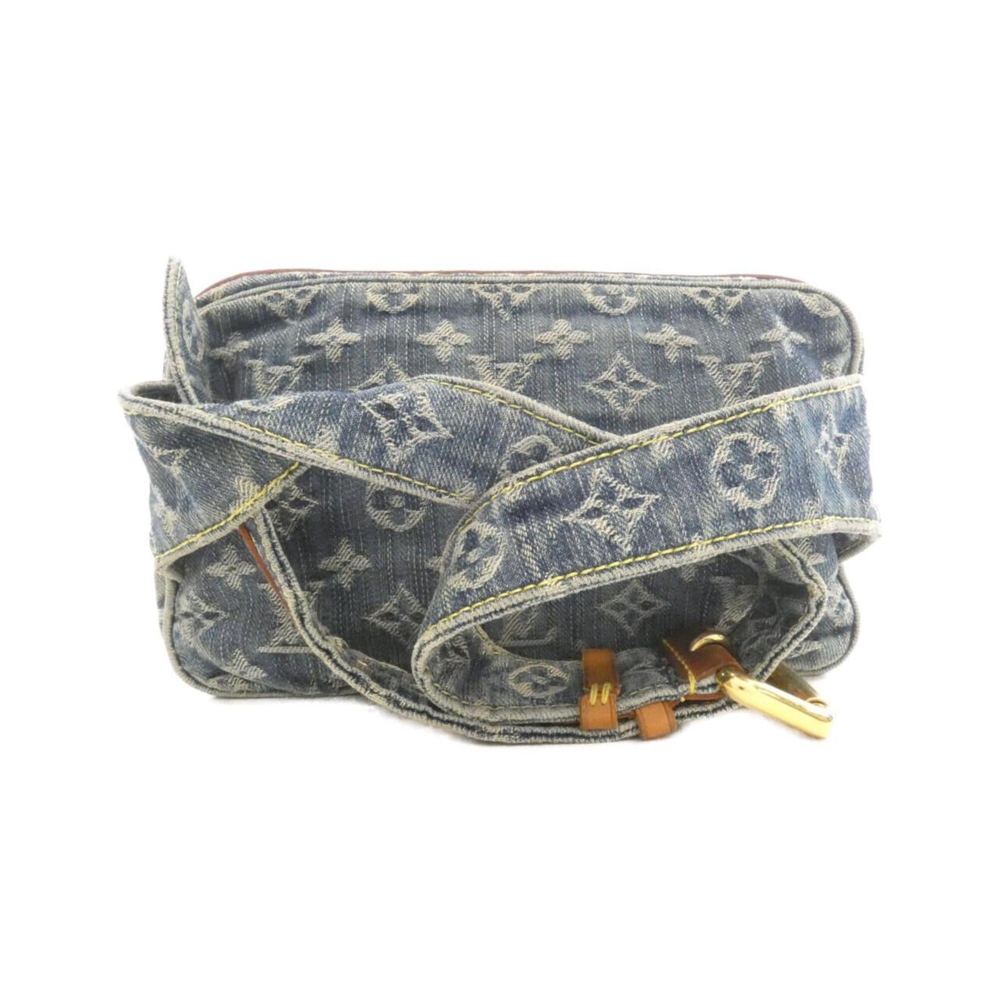 Louis Vuitton Monogram Denim Blue Monogram Denim Shoulder Bag (Pre-Owned)