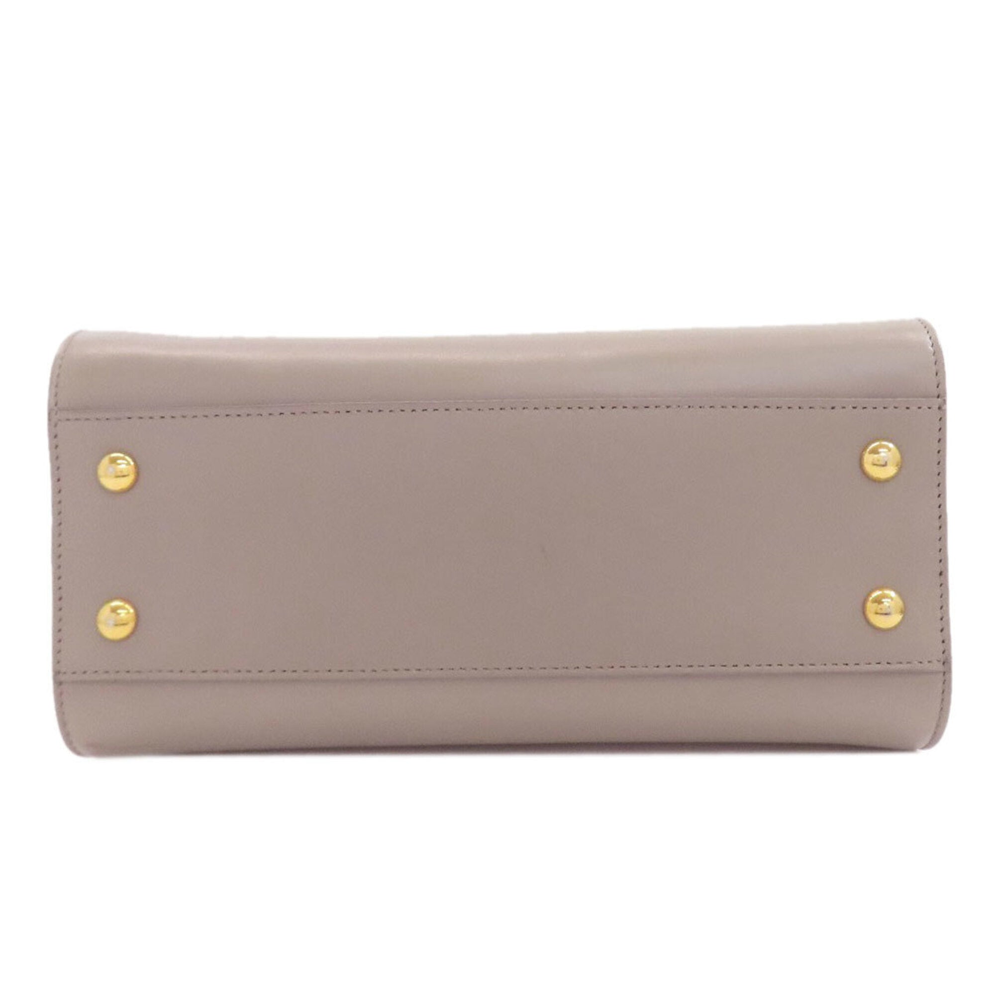 Yves Saint Laurent Gray Leather Handbag (Pre-Owned)