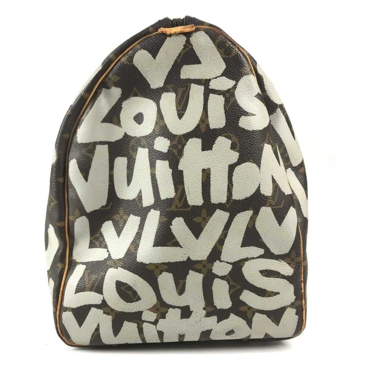 Louis Vuitton Brown Monogram White Monogram Boston Bag (Pre-Owned)