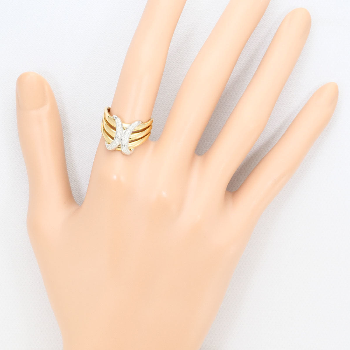 Unbranded Platinum Yellow Gold Yellow Gold (18K) Platinum 900 Band Ring (Pre-Owned)