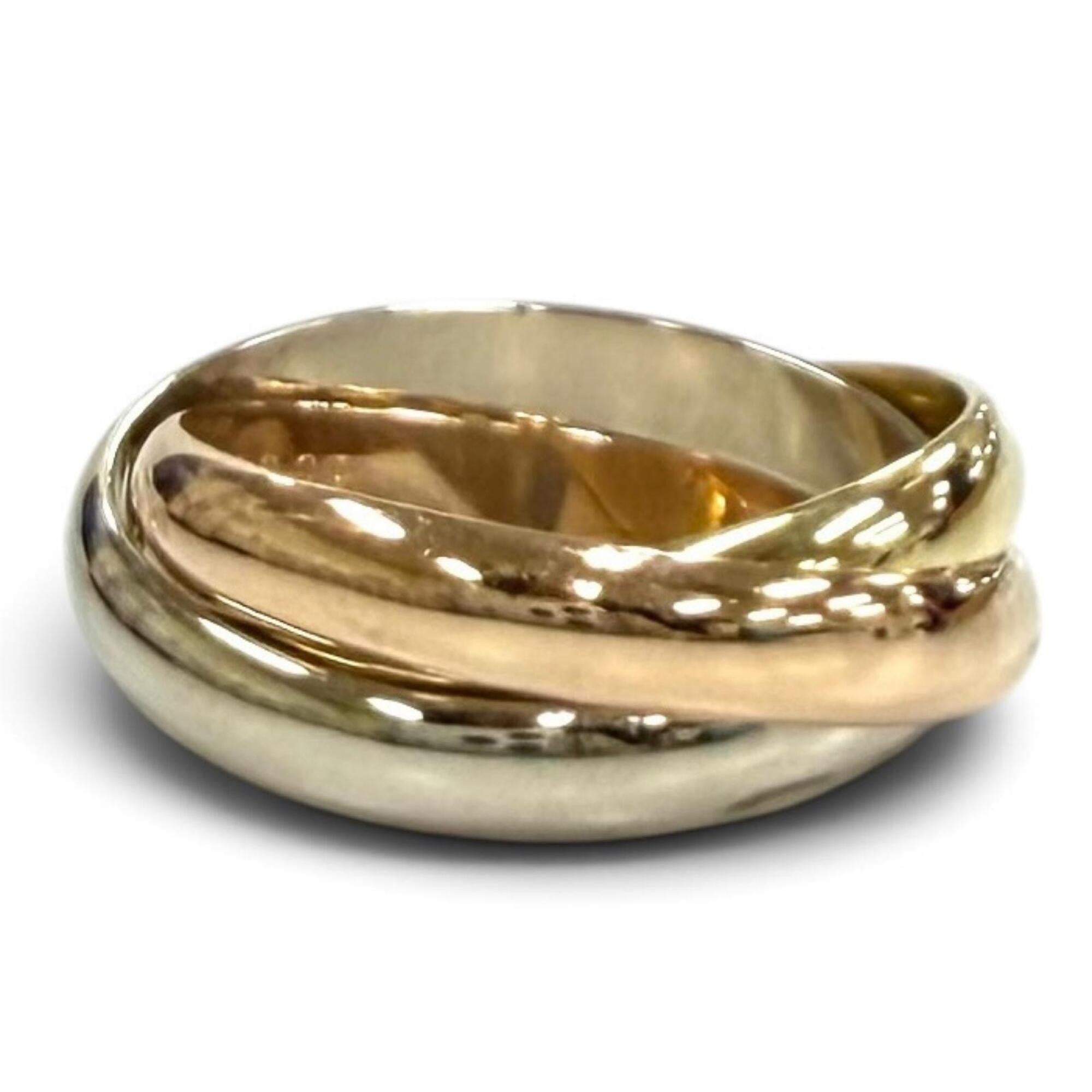 Cartier Pink Gold White Gold Yellow Gold Yellow Gold (18K) Pink Gold (18K) White Gold (18K) Band Ring (Pre-Owned)