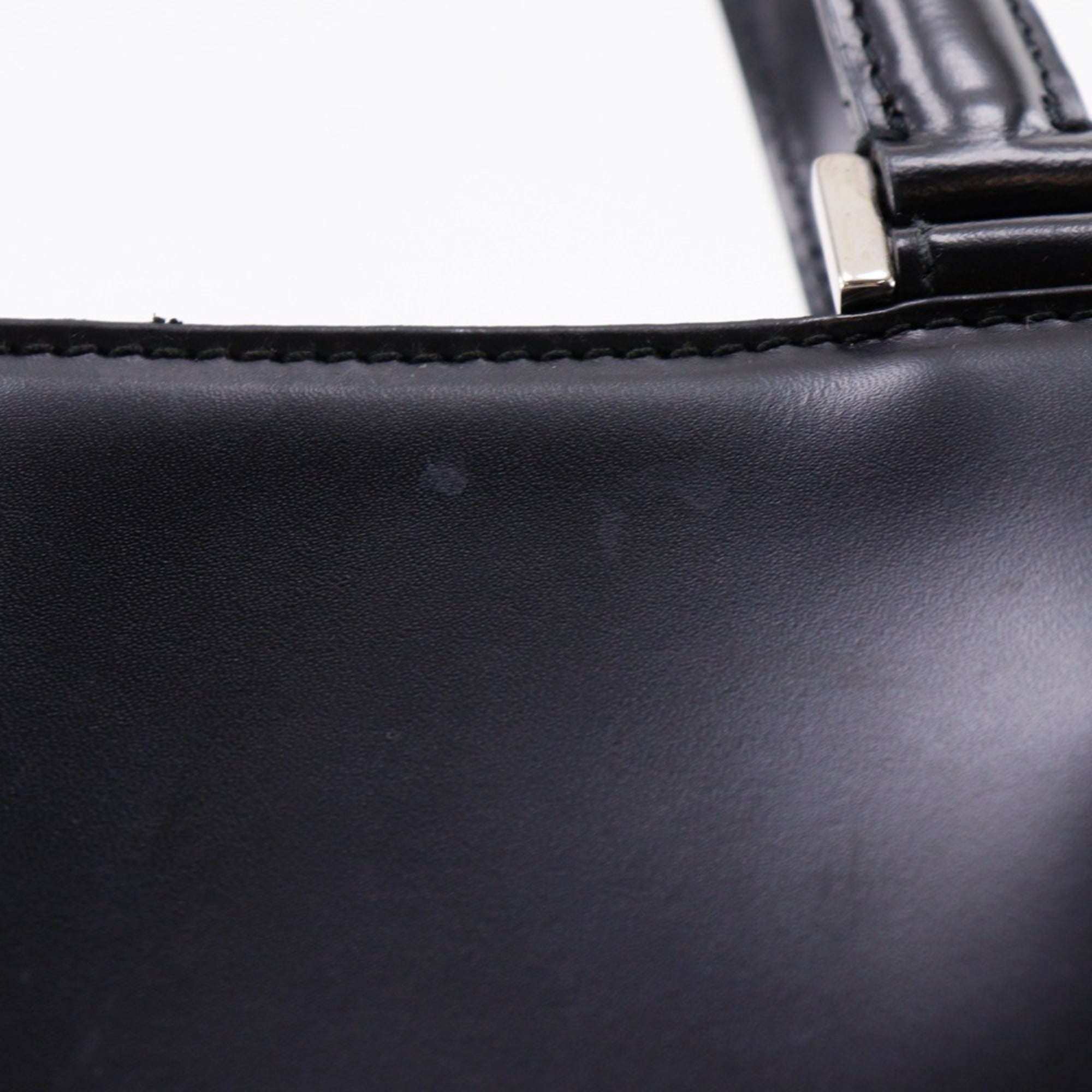 Salvatore Ferragamo Black Leather Handbag (Pre-Owned)