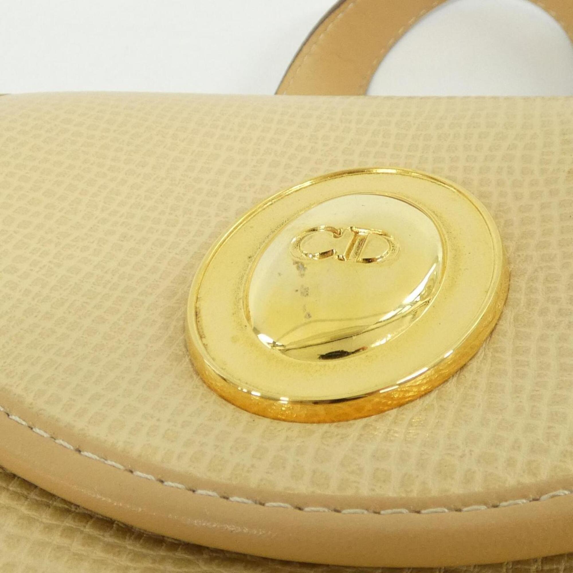 Christian Dior Beige Leather Backpack (Pre-Owned)