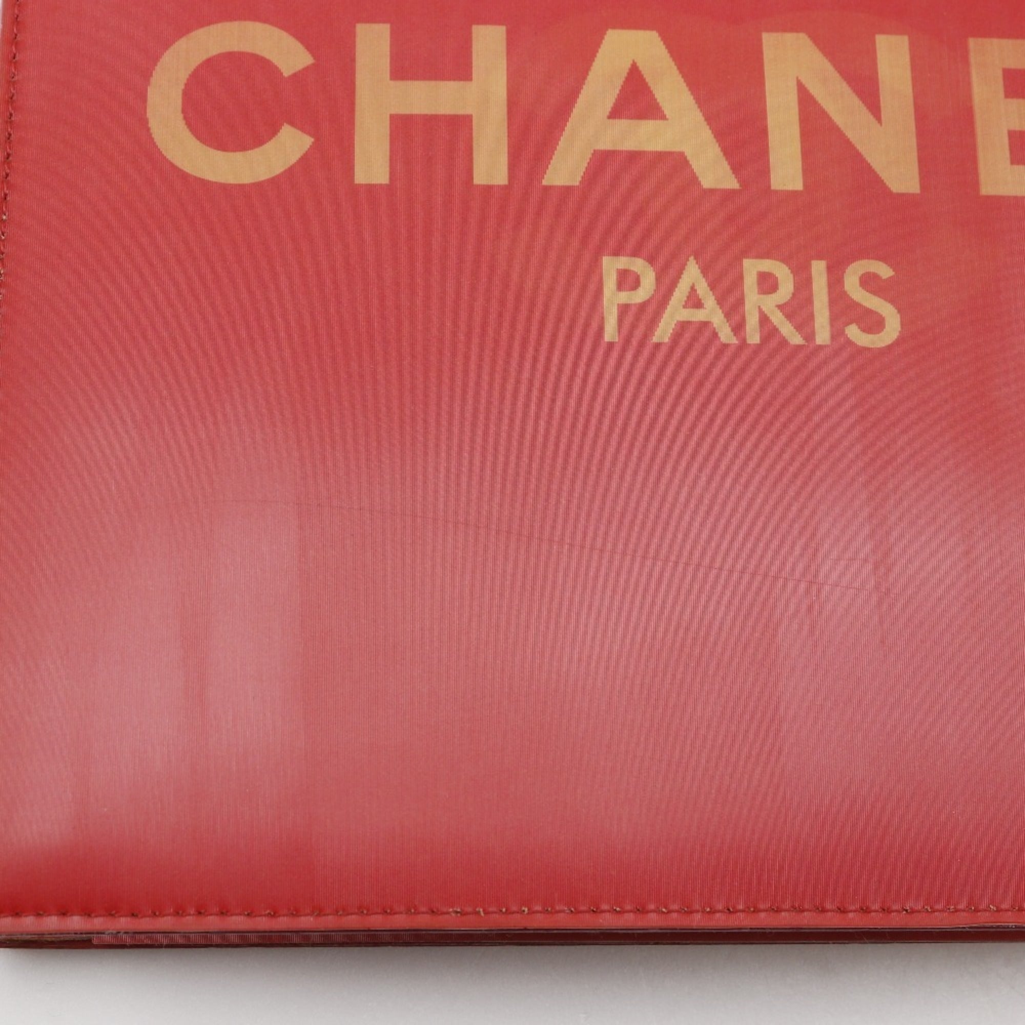 Chanel Red Color Vinyl Shoulder Bag (Pre-Owned)