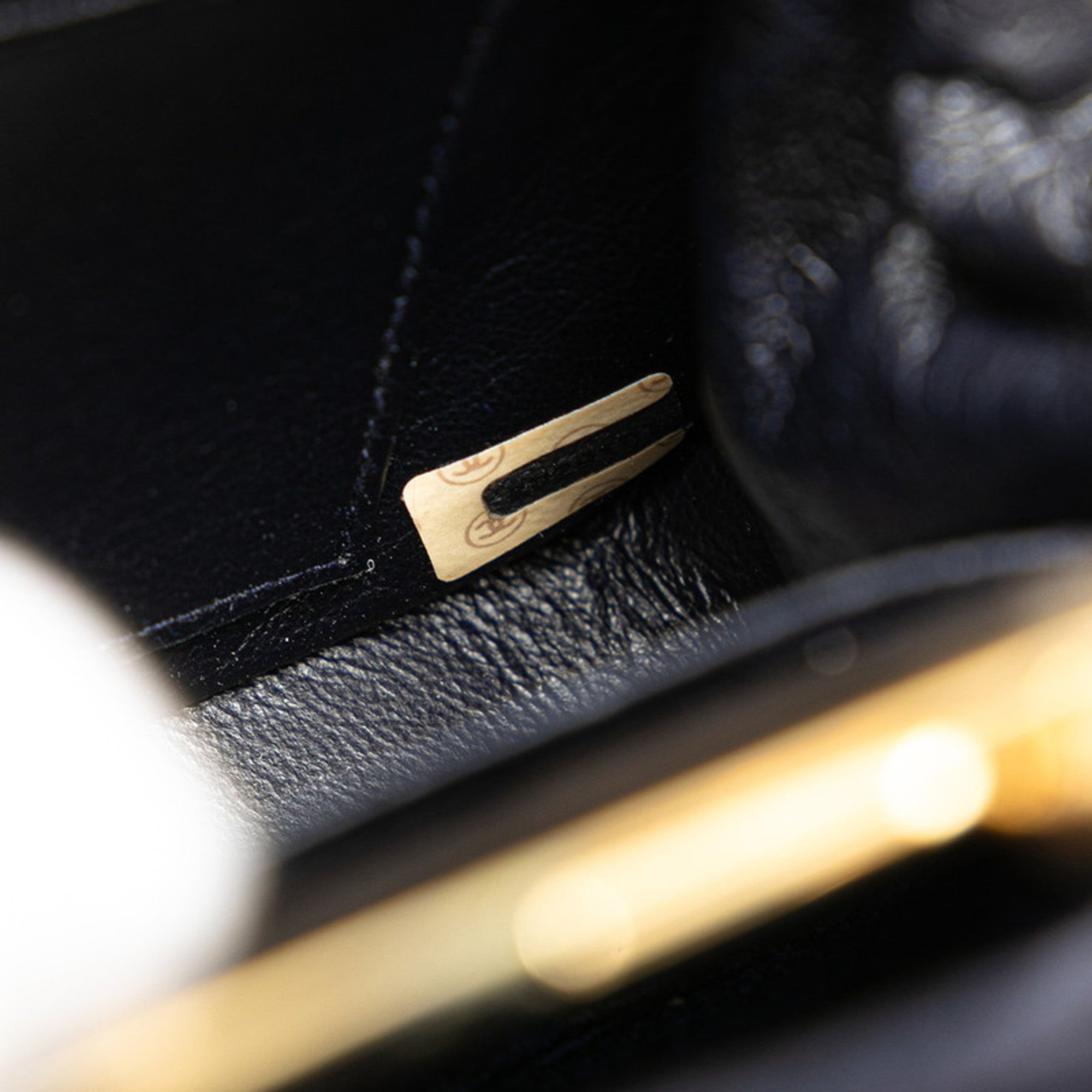 Chanel Matelasse Navy Suede Tote Bag (Pre-Owned)