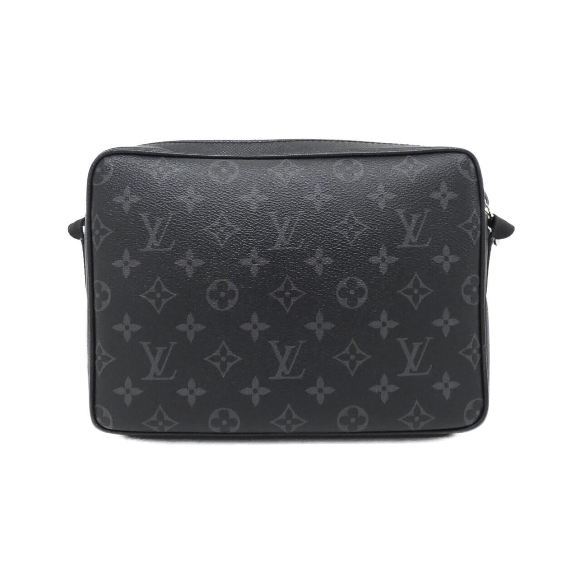 Louis Vuitton Black Coated Canvas Leather Shoulder Bag (Pre-Owned)