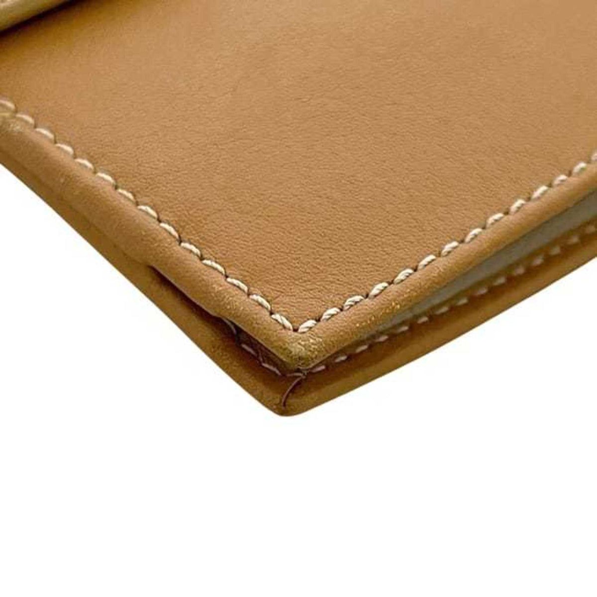Salvatore Ferragamo Brown Camel Leather Wallet (Bi-Fold) (Pre-Owned)