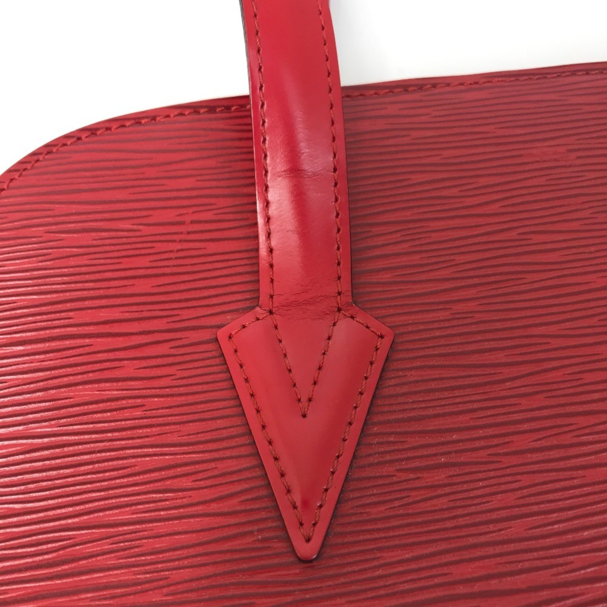 Louis Vuitton Castilian Red Red Color Epi Leather Shoulder Bag (Pre-Owned)