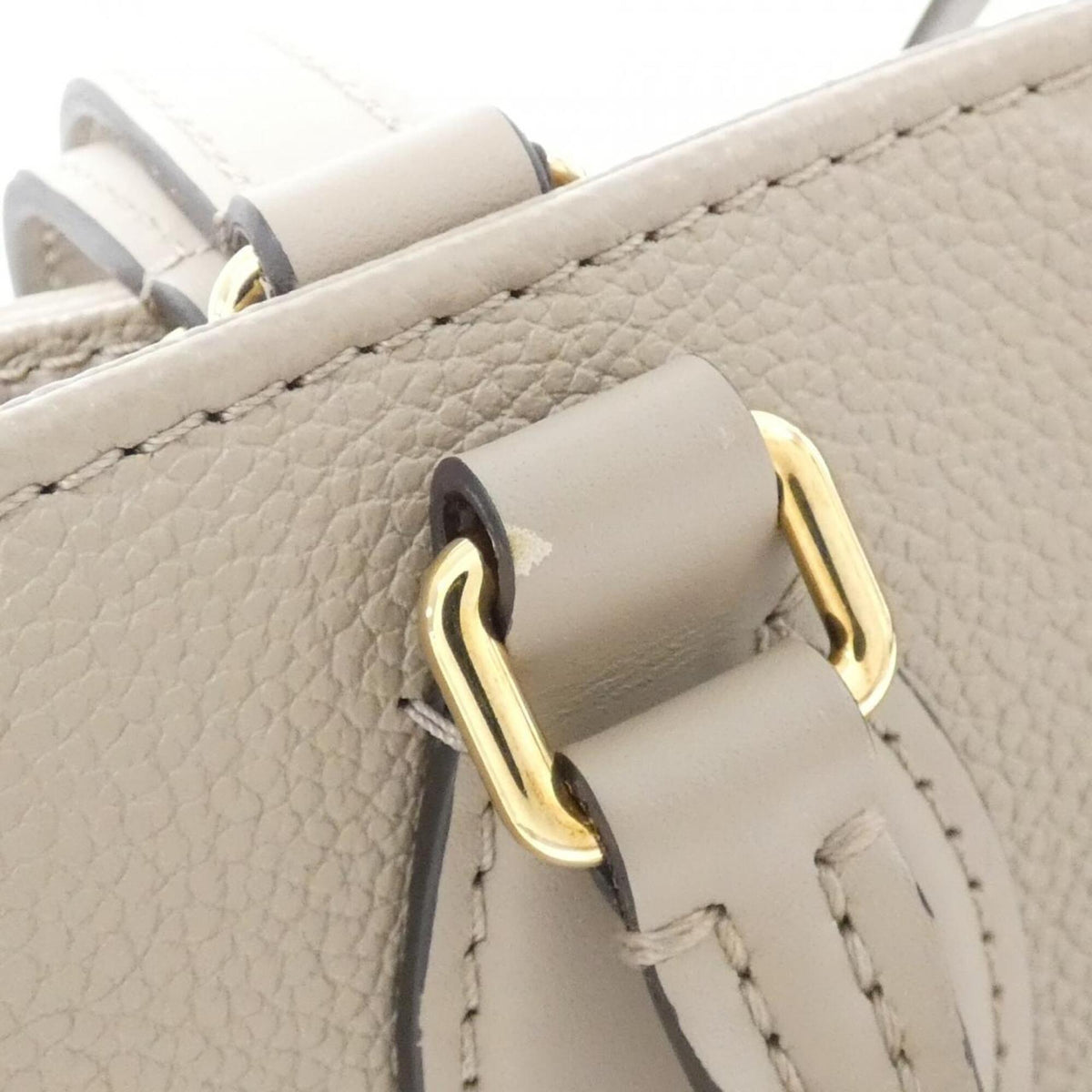 Louis Vuitton Tourterelle Leather Handbag (Pre-Owned)
