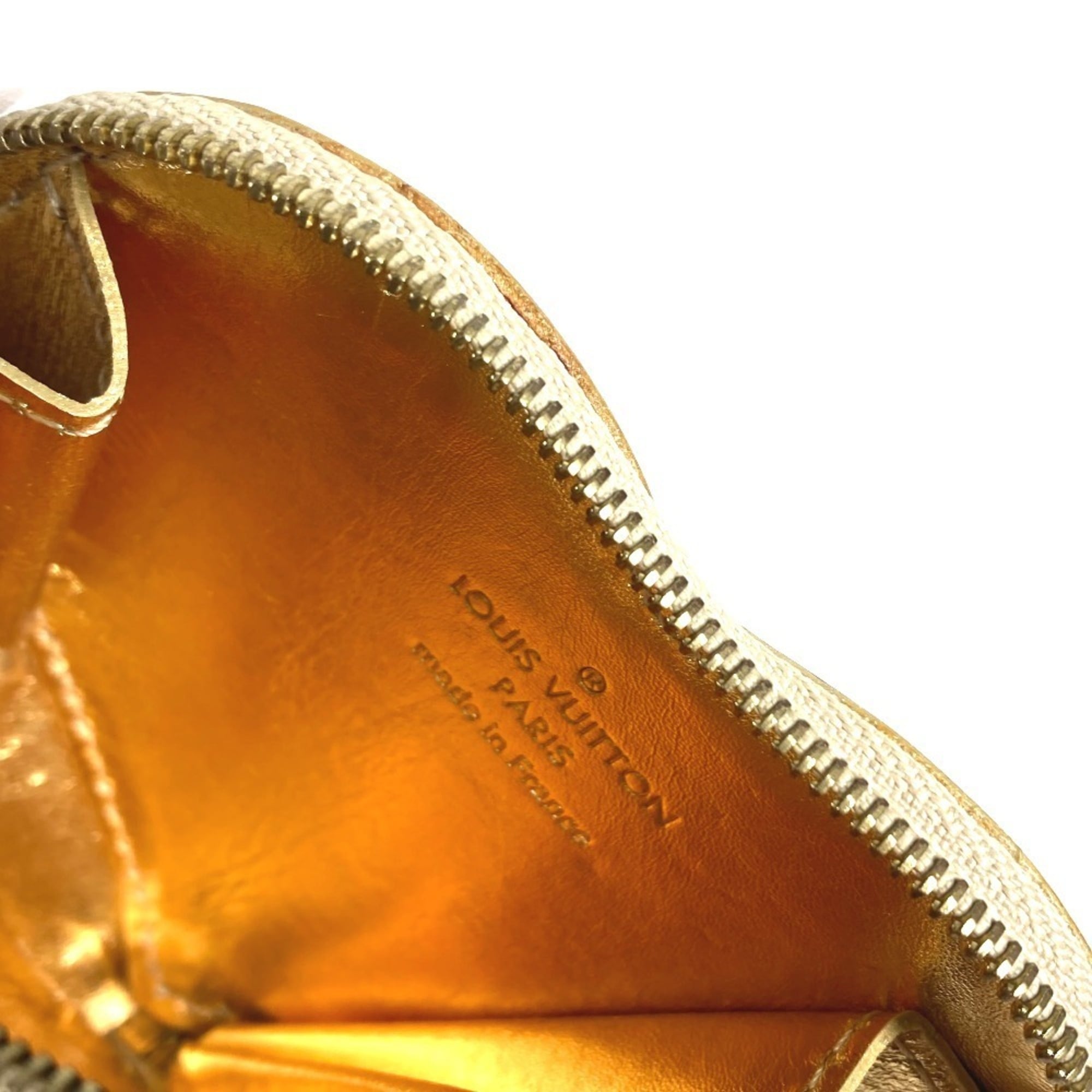 Louis Vuitton Monogram Miroir Gold Leather Coin Purse/Coin Case (Pre-Owned)