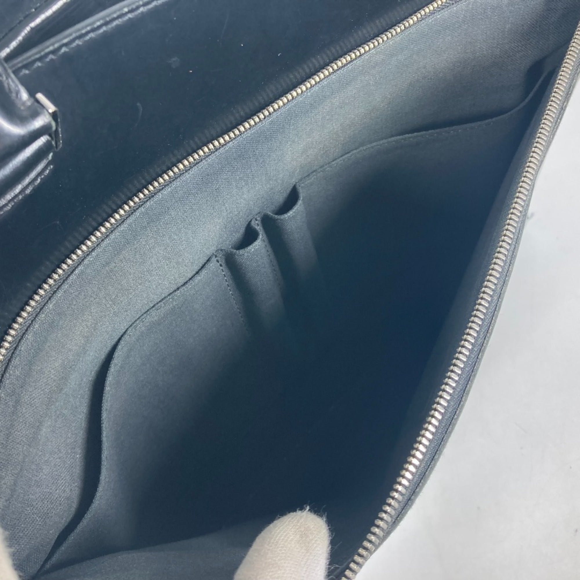 Louis Vuitton Black Epi Leather Handbag Shoulder Bag Tote Bag (Pre-Owned)