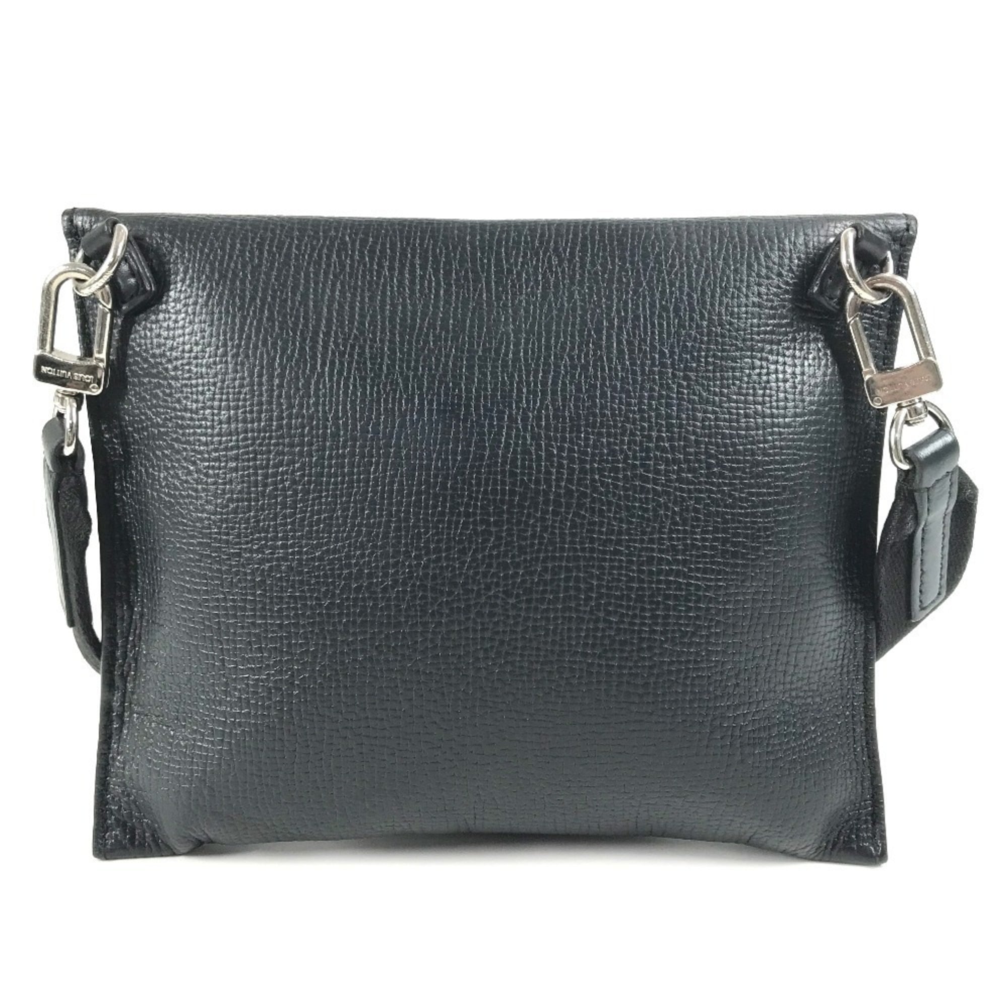 Louis Vuitton Black Monogram Monogram Denim Pouch Shoulder Bag (Pre-Owned)