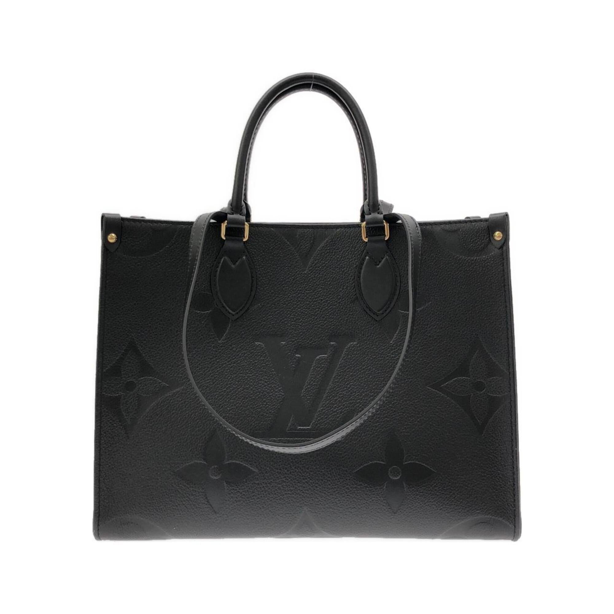Louis Vuitton Black Leather Handbag (Pre-Owned)