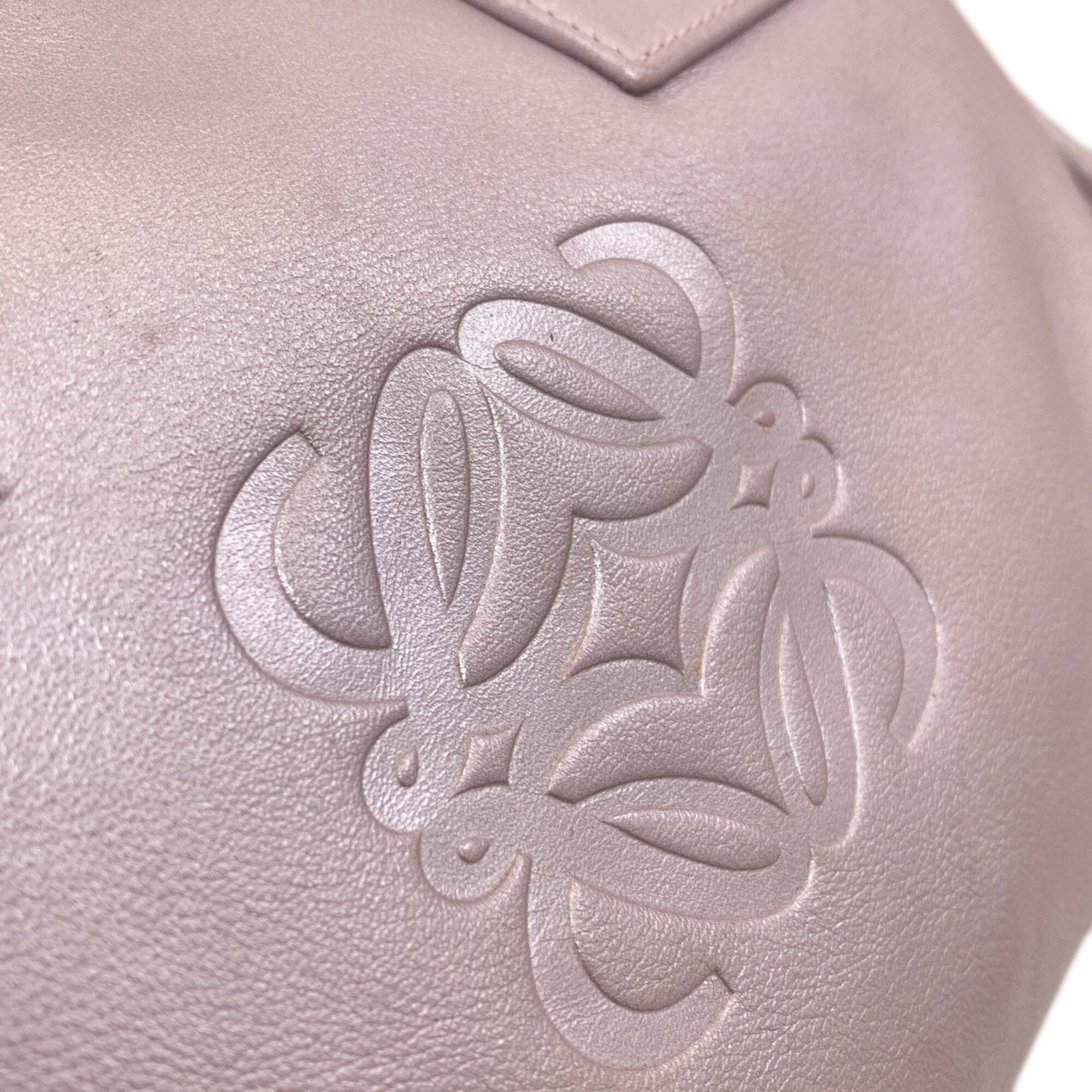 Loewe Purple Leather Handbag (Pre-Owned)