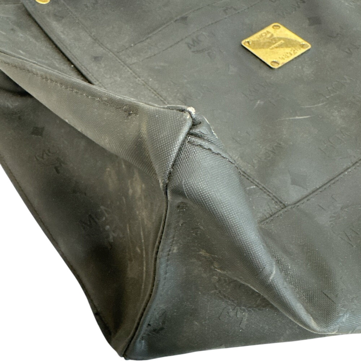 Mcm Gold Leather Tote Bag (Pre-Owned)