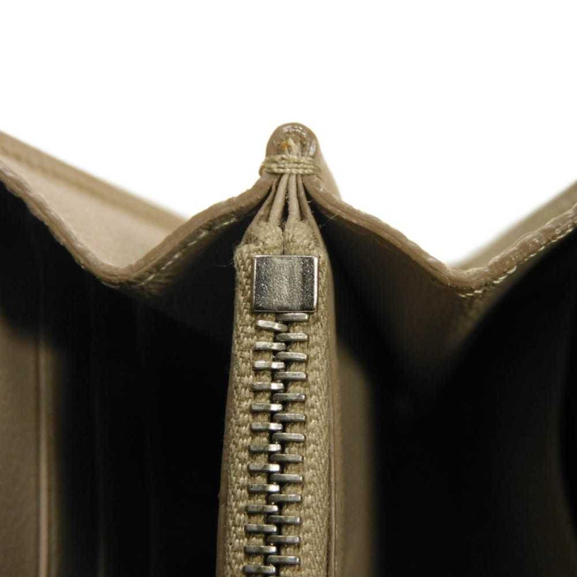 Celine Beige Leather Long Wallet (Bi-Fold) (Pre-Owned)