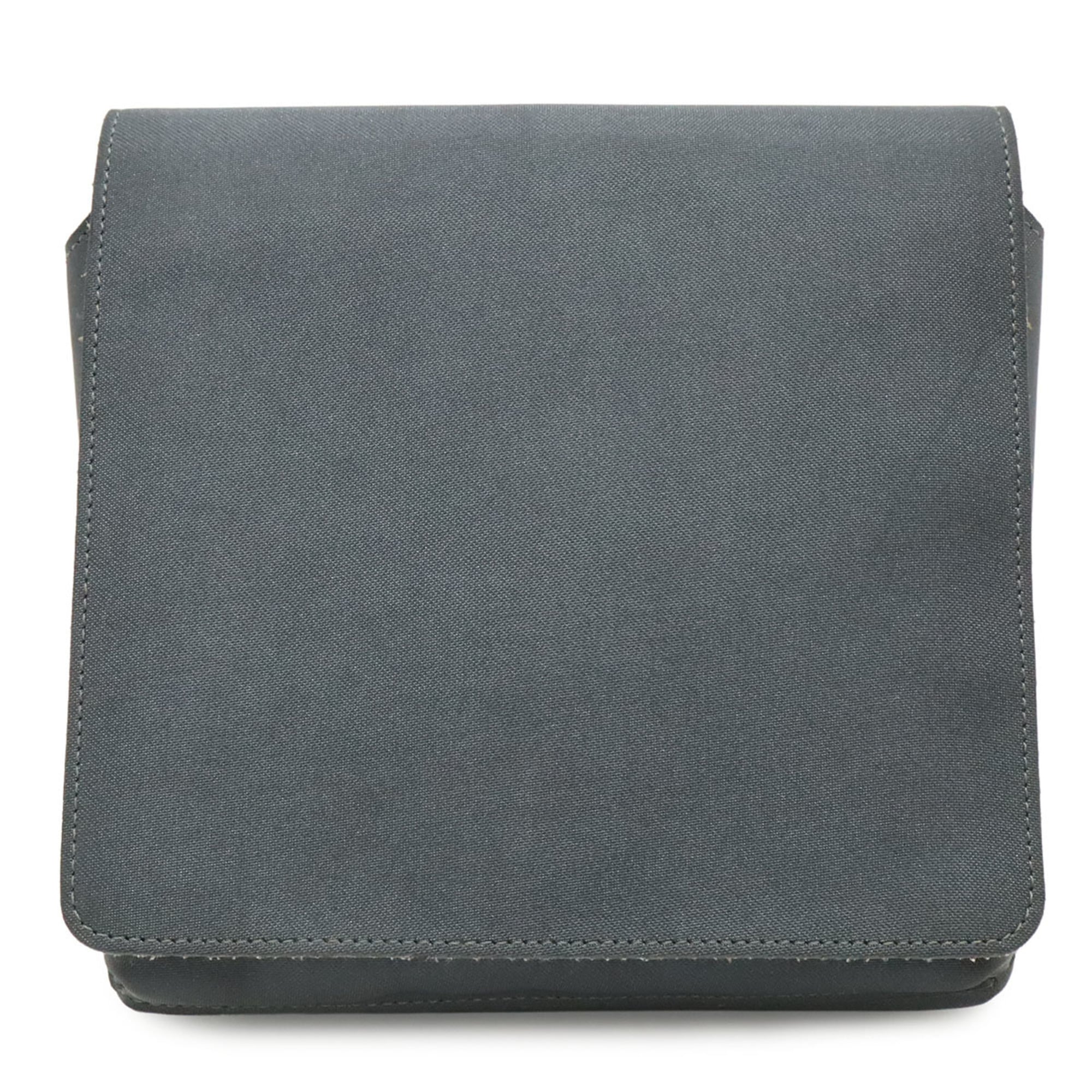 Chanel Dark Gray Ivory Nylon Fanny Pack Pouch Sling Bag (Pre-Owned)