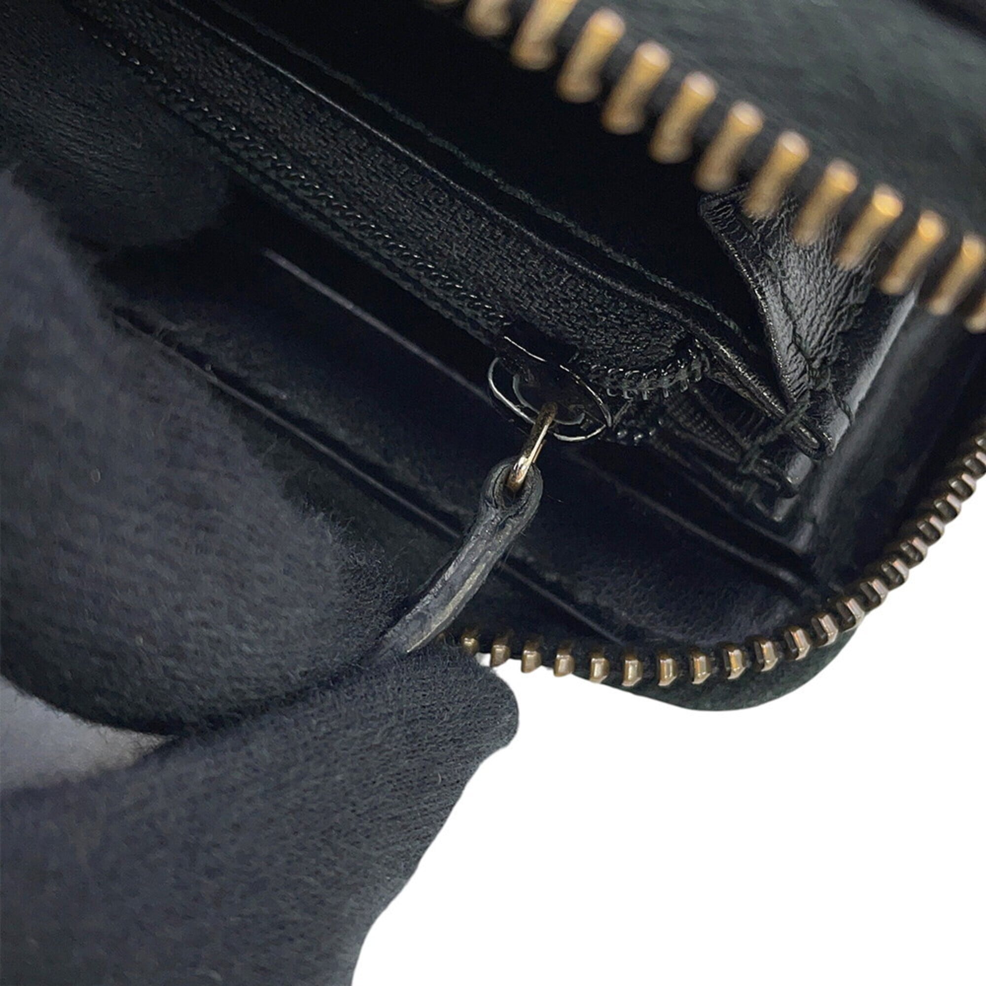 Gucci Black Leather Long Wallet (Bi-Fold) (Pre-Owned)