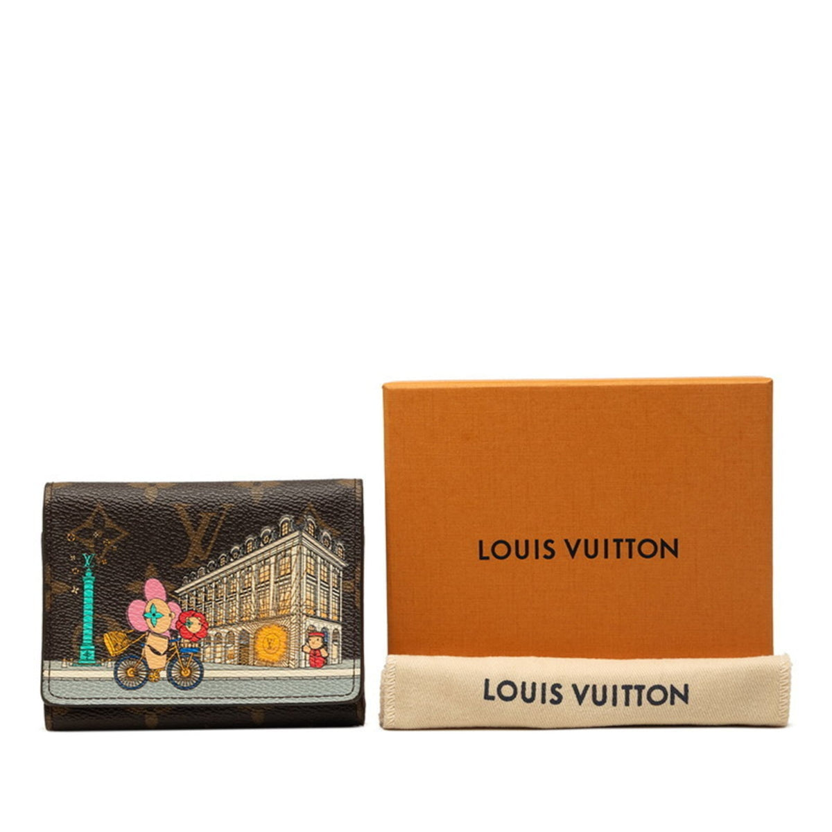Louis Vuitton Monogram Brown Pink Pvc Wallet (Tri-Fold) (Pre-Owned)