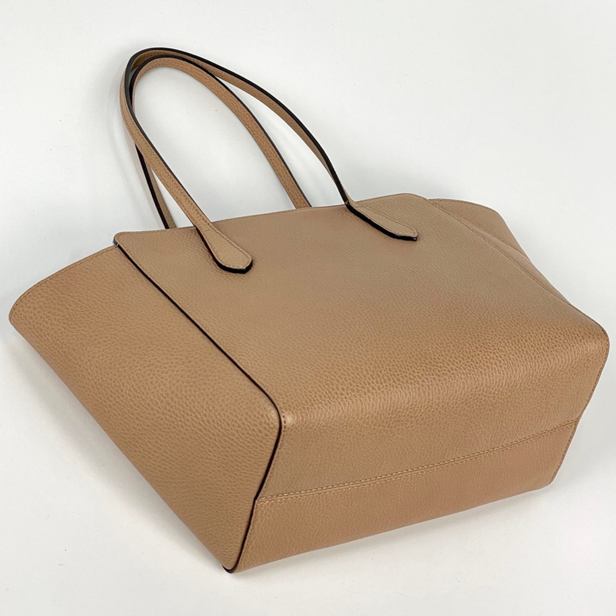 Gucci Beige Leather Tote Bag (Pre-Owned)