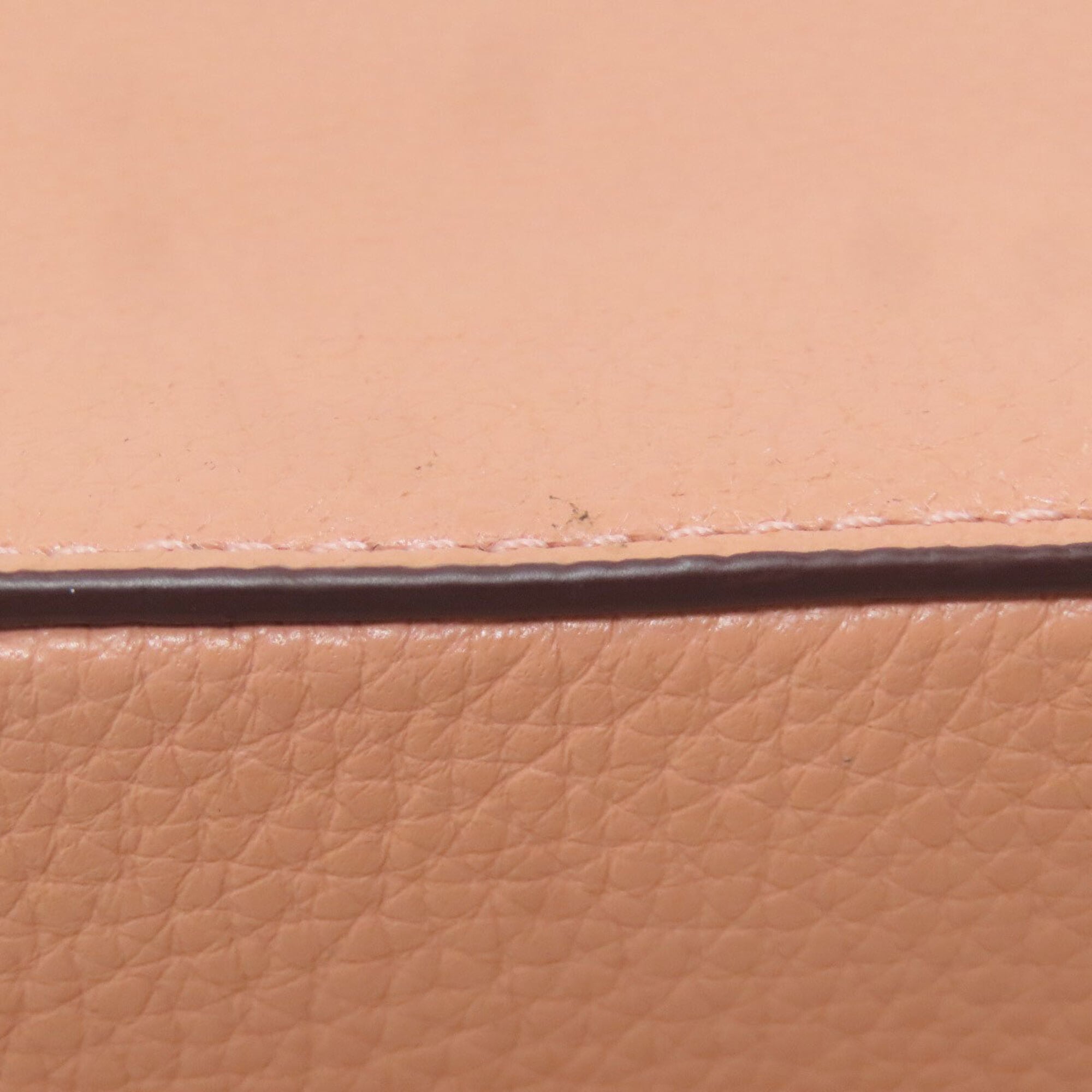Coach Salmon Pink Leather Shoulder Bag (Pre-Owned)