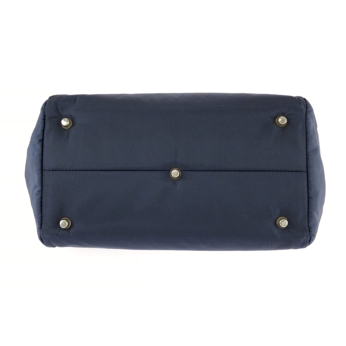 Versace Navy Nylon Patent Leather Shoulder Bag (Pre-Owned)