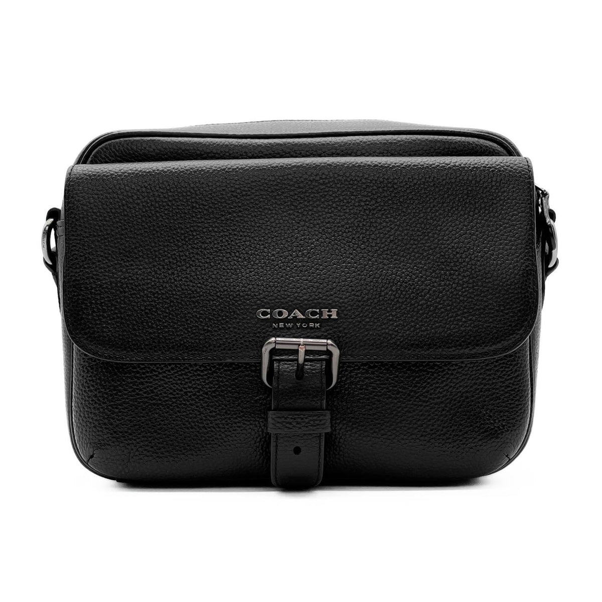 Coach Black Leather Shoulder Bag (Pre-Owned)