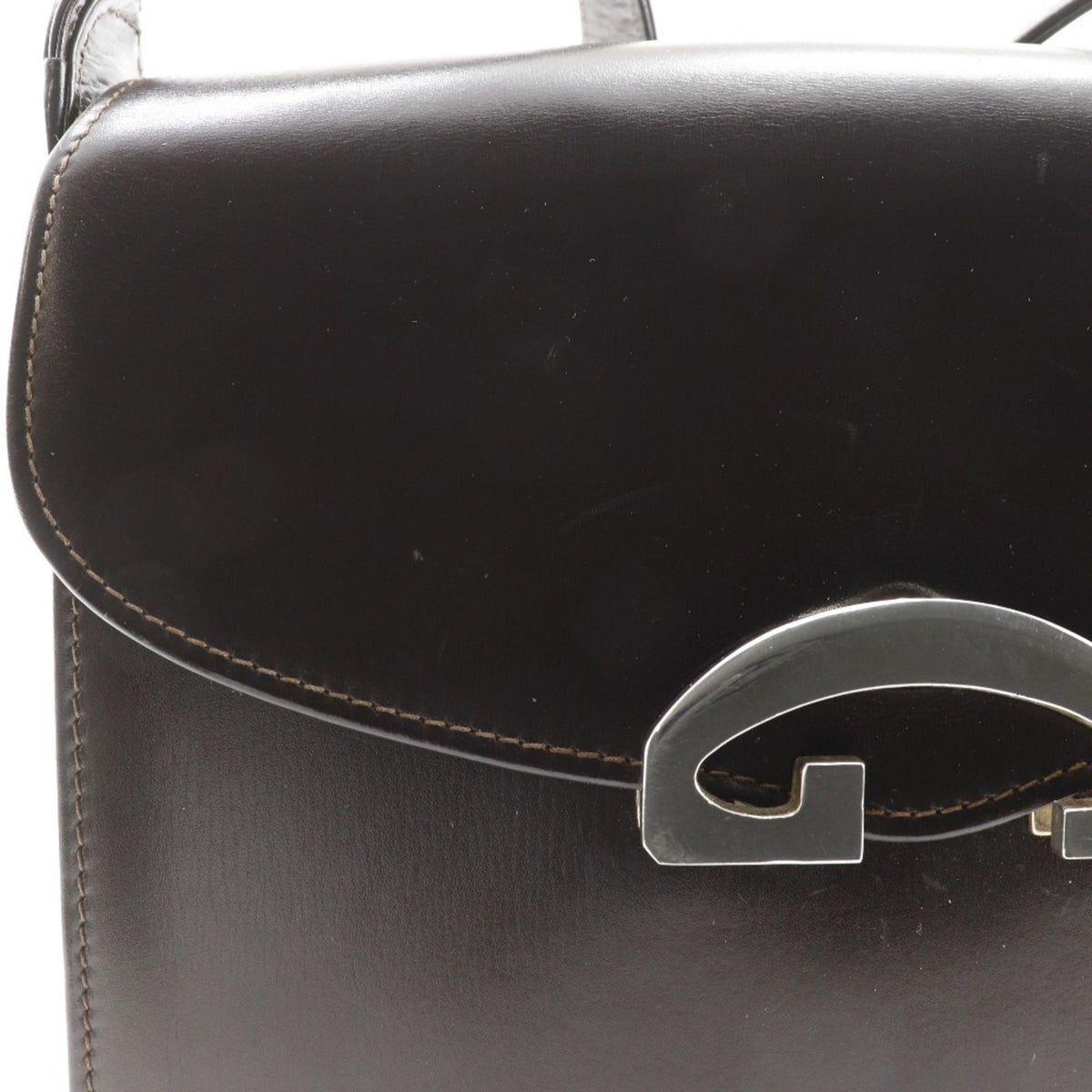 Gucci Brown Leather Shoulder Bag (Pre-Owned)