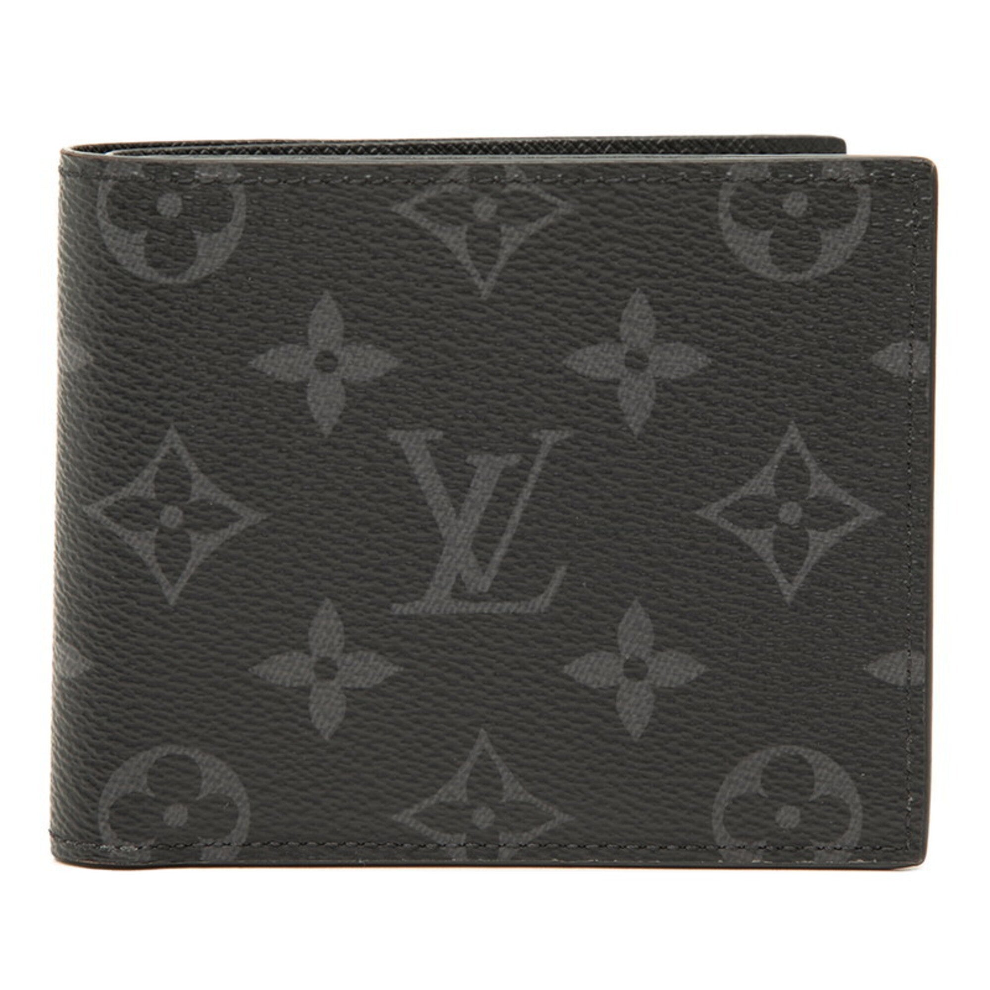 Louis Vuitton Black Pvc Leather Wallet (Bi-Fold) (Pre-Owned)