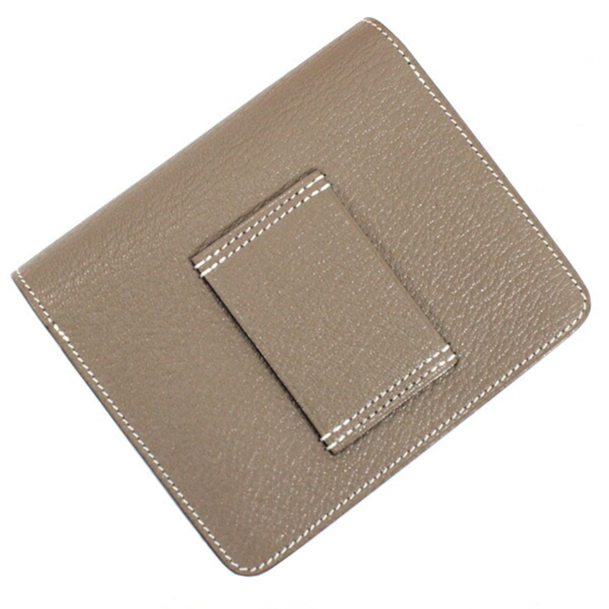 Hermes Etoupe Gray Chevre Myzore Leather Wallet (Bi-Fold) (Pre-Owned)