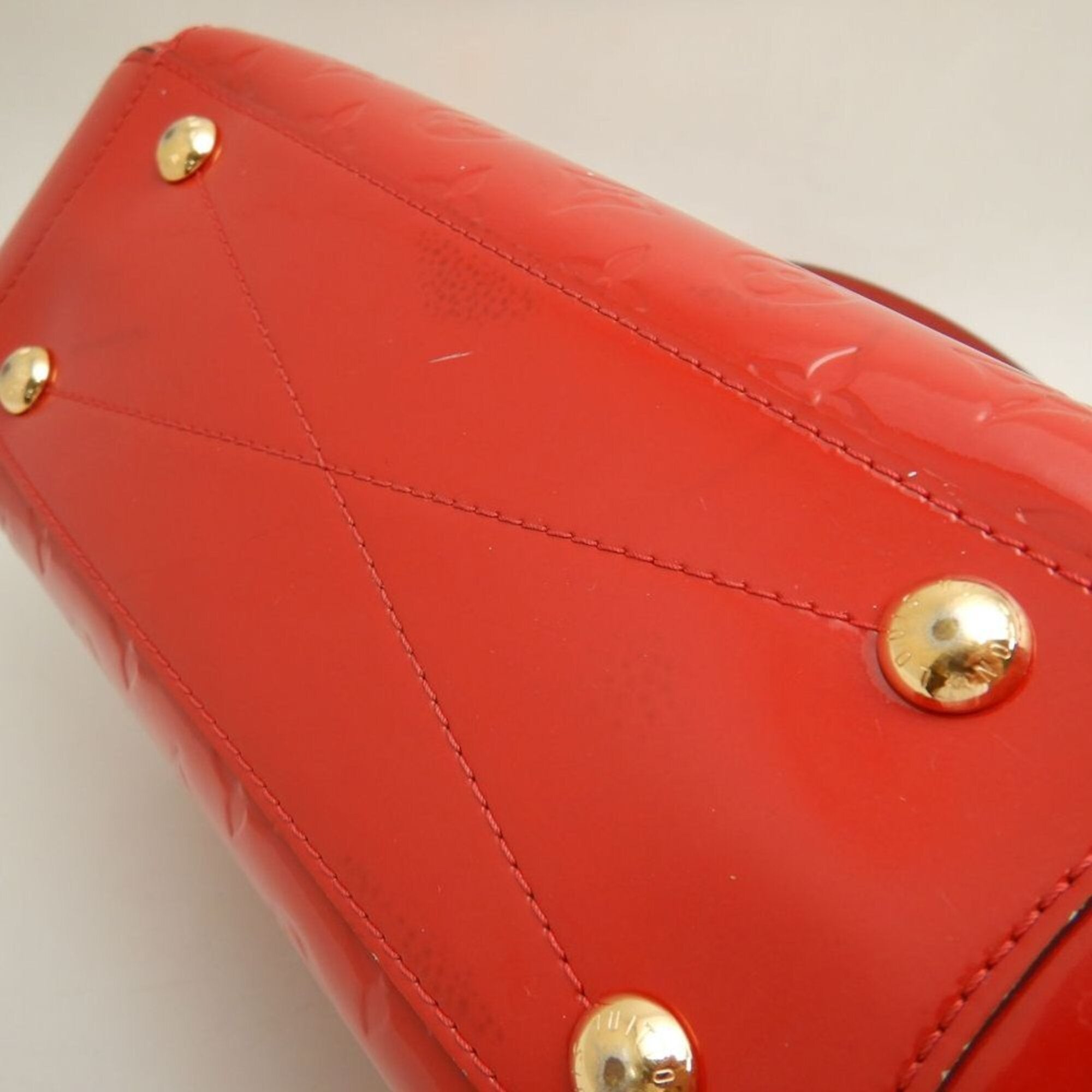 Louis Vuitton Cerise Patent Leather Handbag (Pre-Owned)