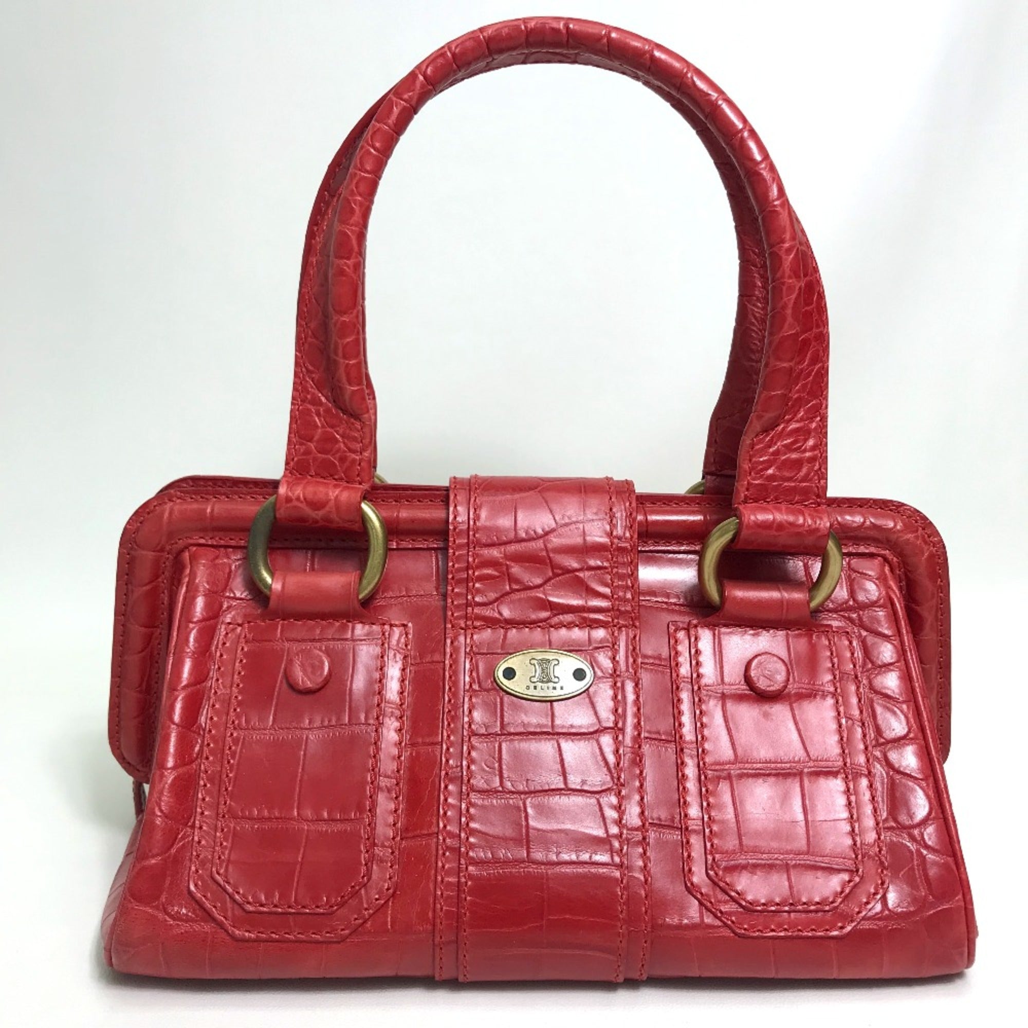 Celine Red Leather Handbag (Pre-Owned)
