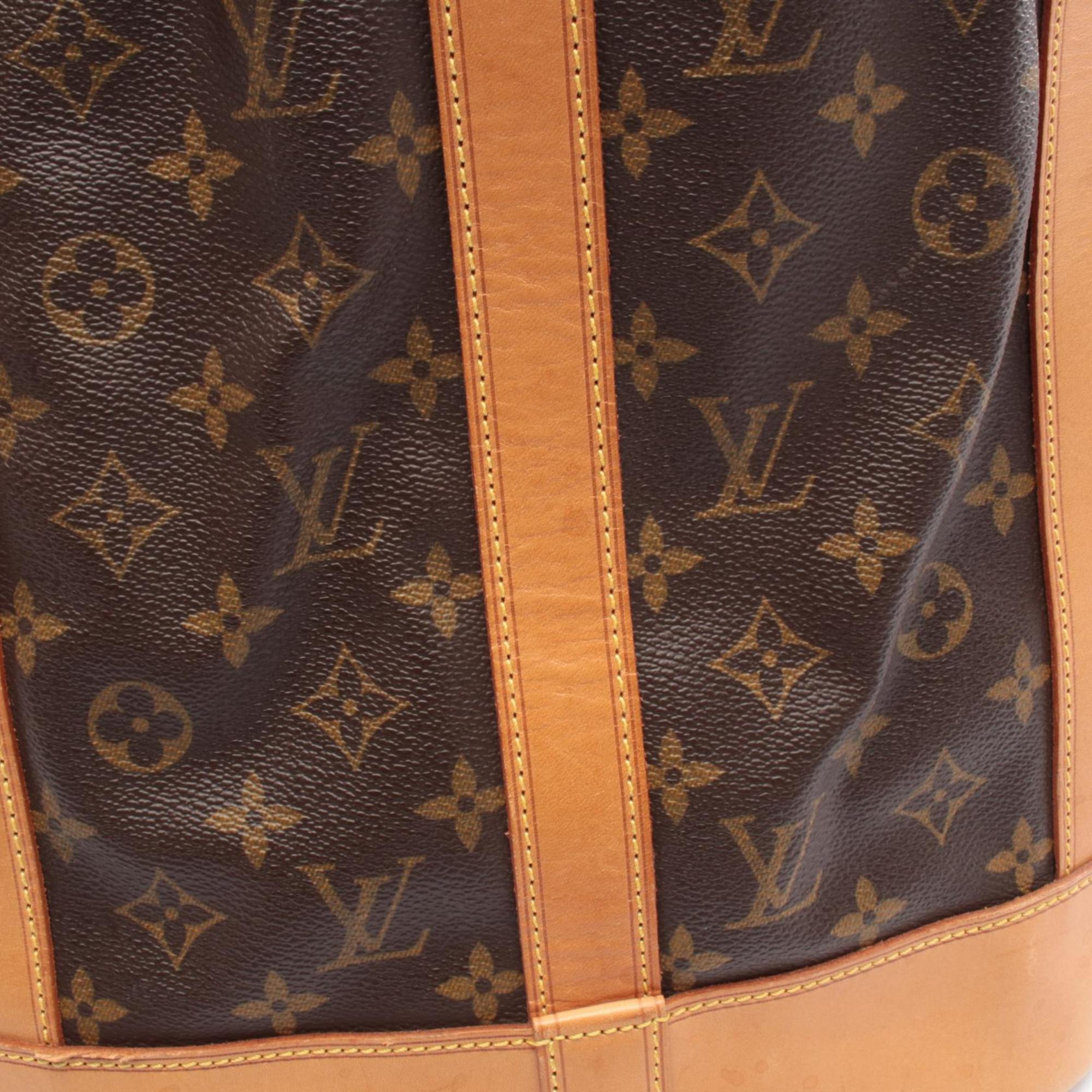 Louis Vuitton Brown Monogram Coated Canvas Leather Handbag Shoulder Bag (Pre-Owned)