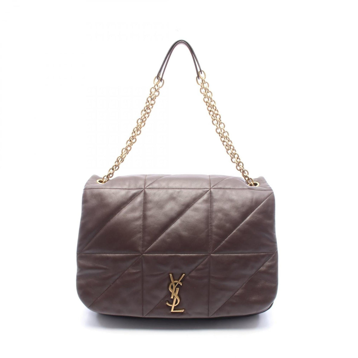 Yves Saint Laurent Brown Leather Handbag Shoulder Bag (Pre-Owned)