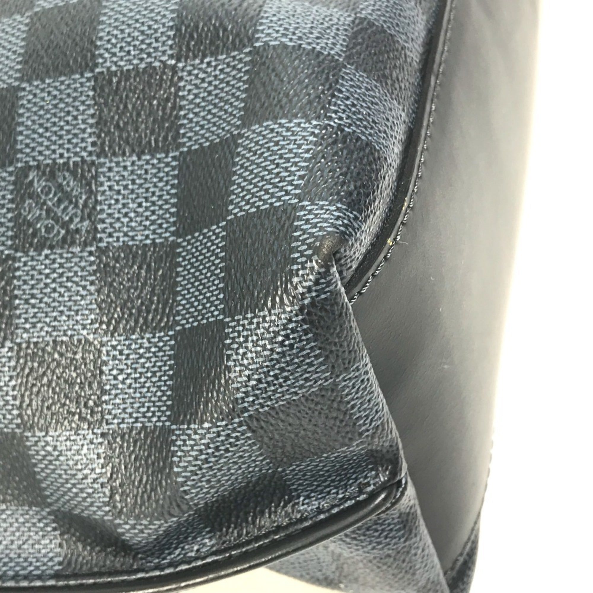 Louis Vuitton Damier Cobalt Black Navy Shoulder Bag Tote Bag (Pre-Owned)