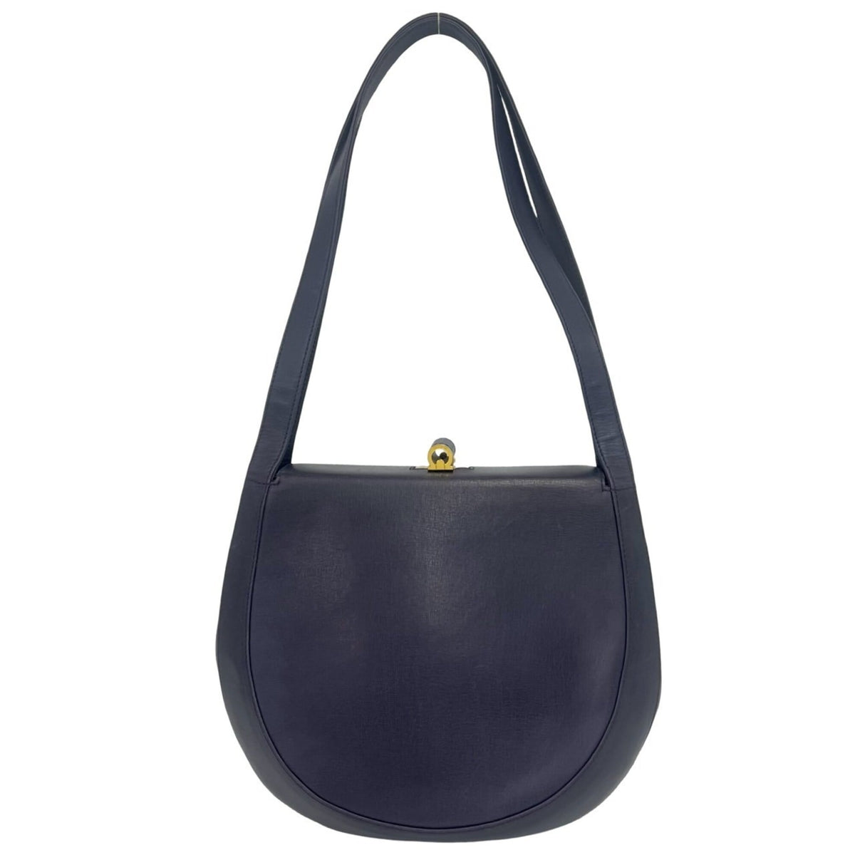 Salvatore Ferragamo Purple Leather Shoulder Bag (Pre-Owned)