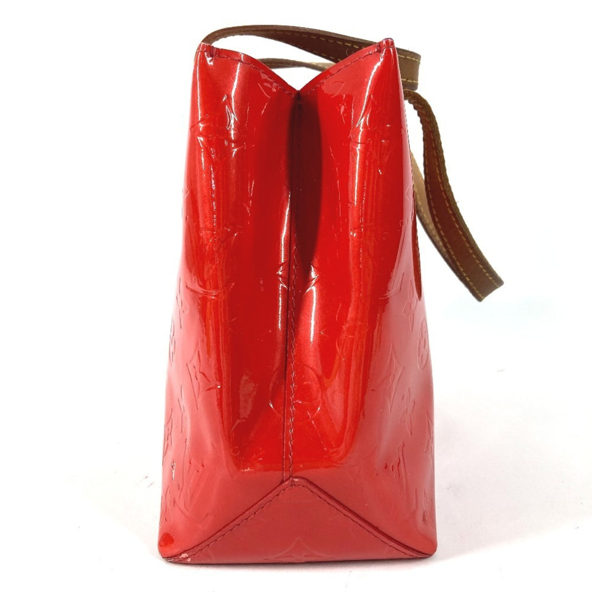 Louis Vuitton Red Color Monogram Vernis Handbag Tote Bag (Pre-Owned)