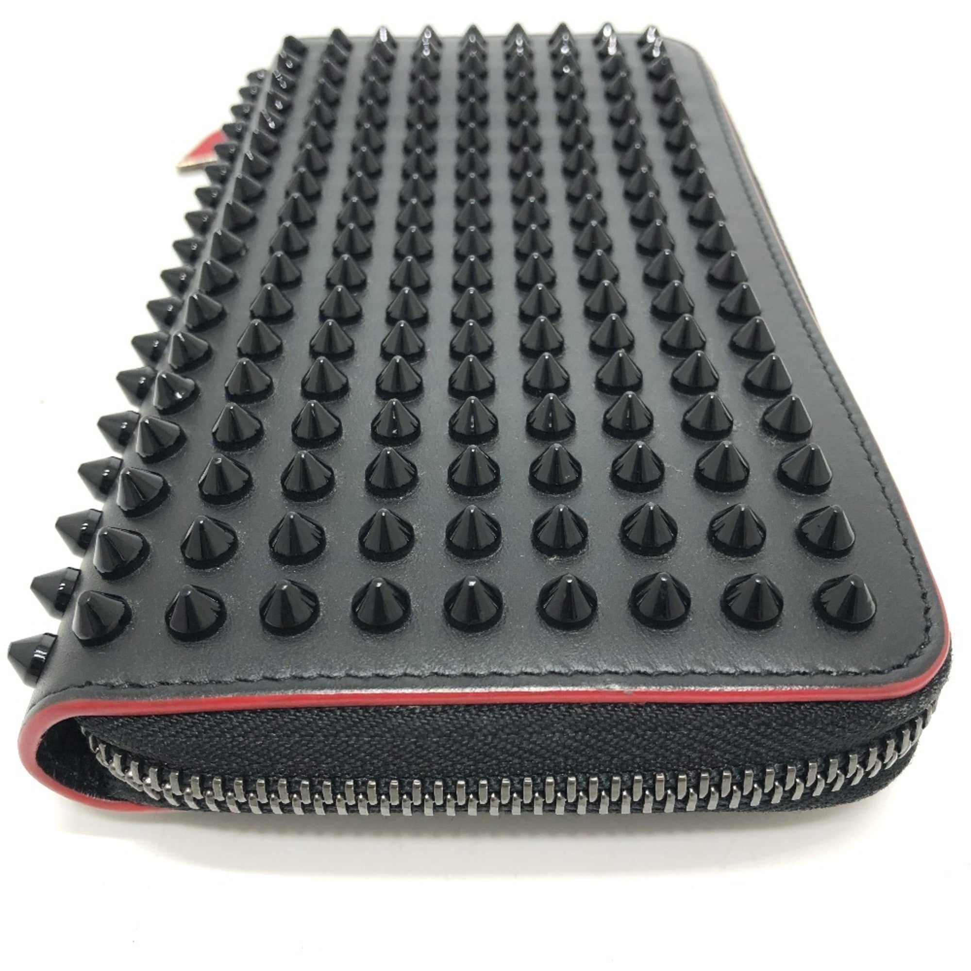 Christian Louboutin Black Leather Long Wallet (Bi-Fold) (Pre-Owned)