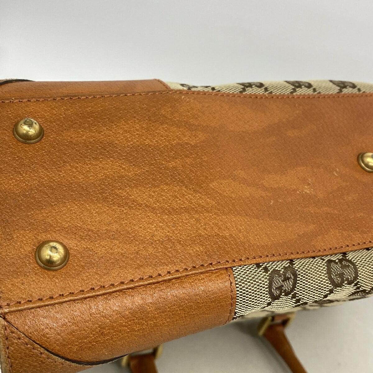 Gucci Brown Canvas Tote Bag (Pre-Owned)