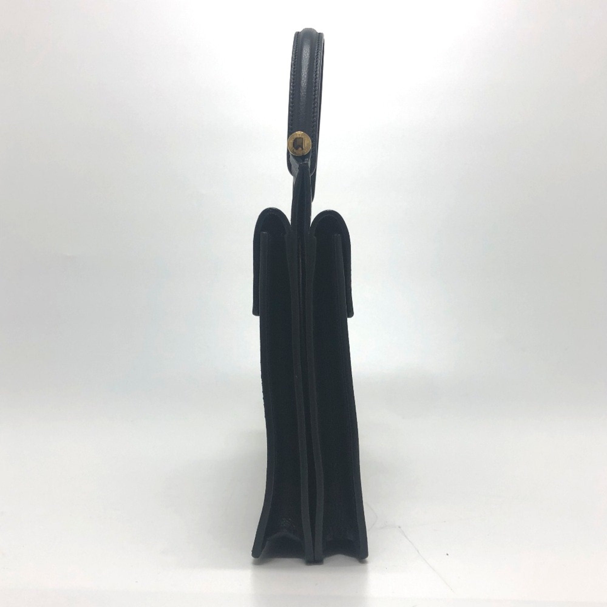 Burberry Black Leather Handbag (Pre-Owned)