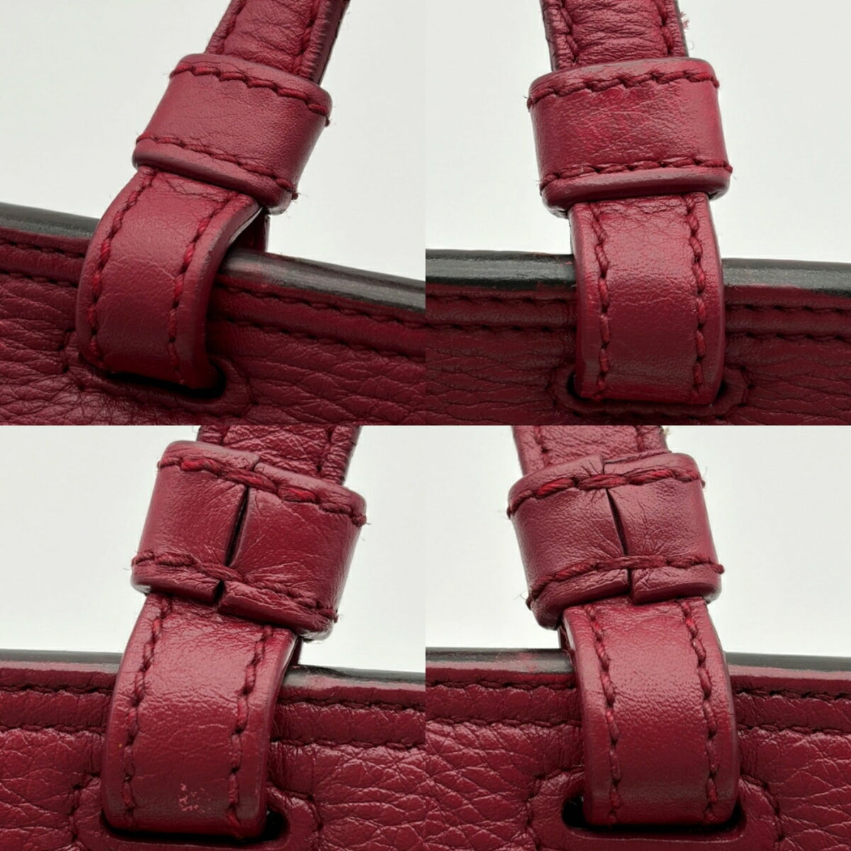 Gucci Bordeaux Leather Shoulder Bag (Pre-Owned)