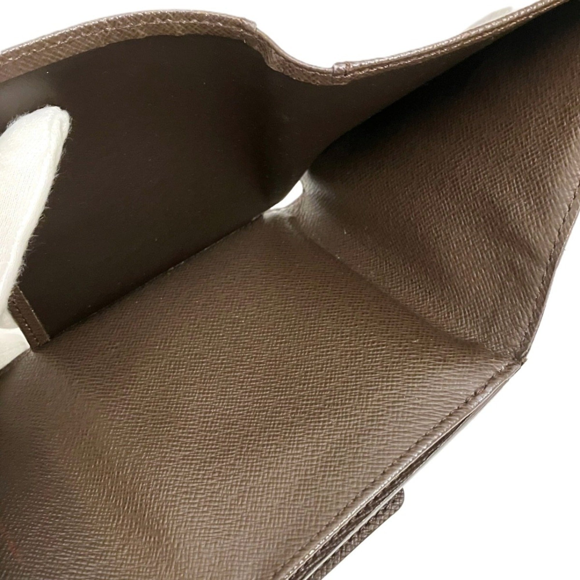 Louis Vuitton Brown Pvc Leather Wallet (Tri-Fold) (Pre-Owned)