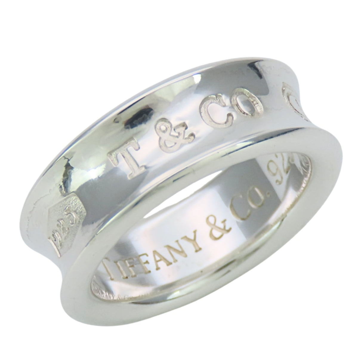 Tiffany Silver Silver 925 Band Ring (Pre-Owned)