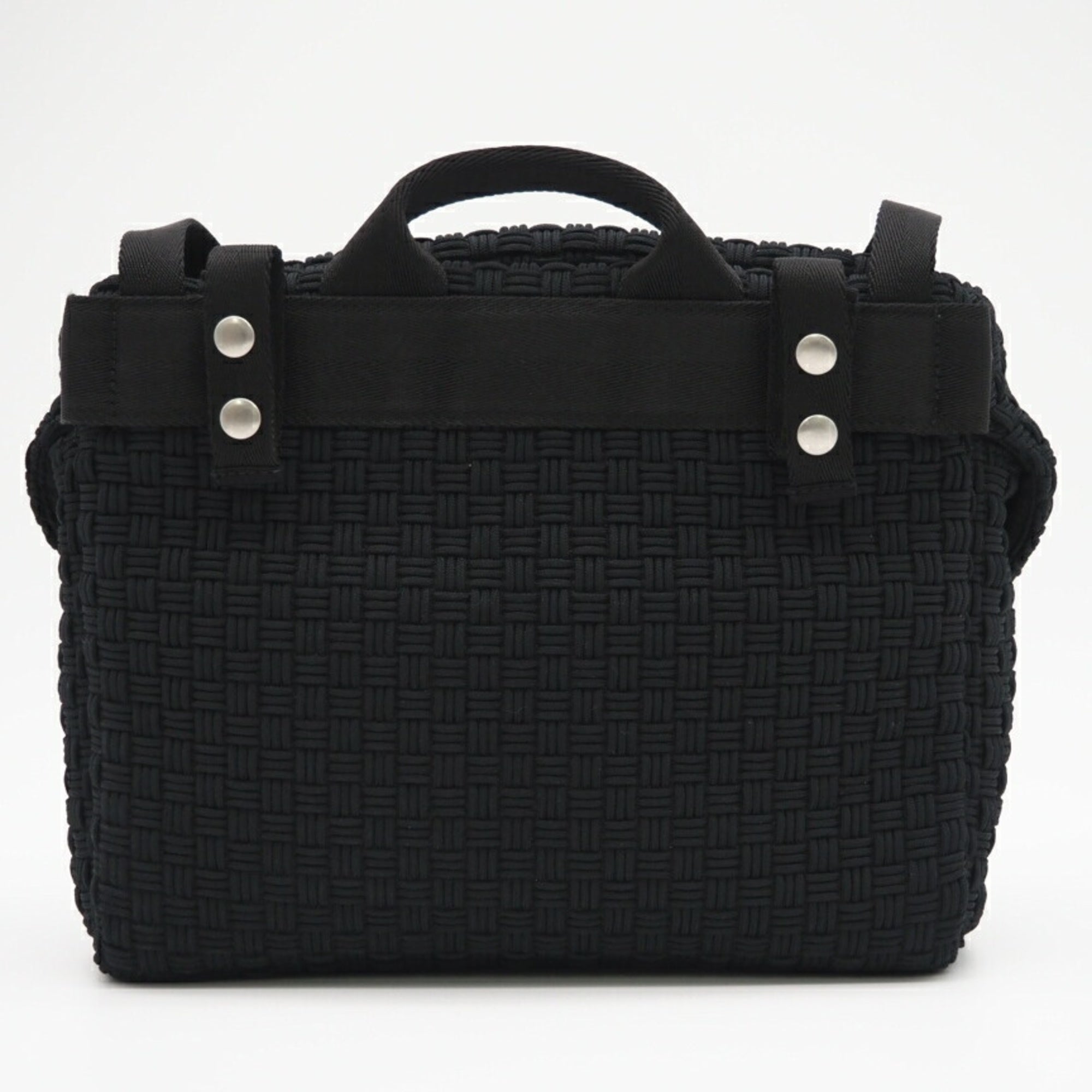 Bottega Veneta Black Nylon Shoulder Bag (Pre-Owned)