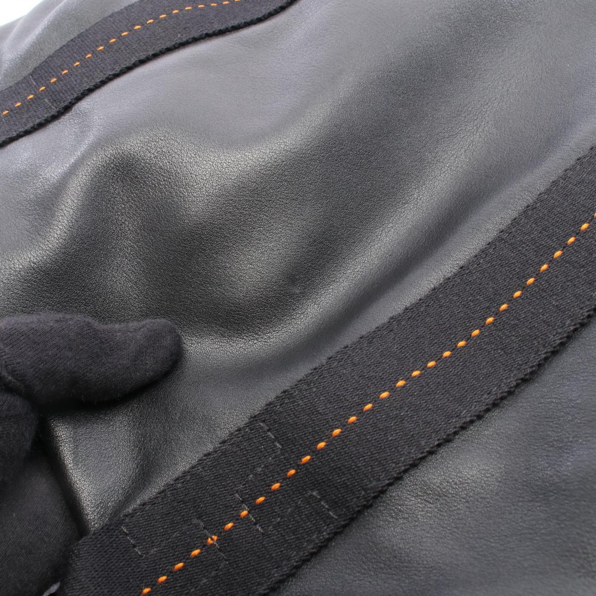 Hermes Black Veau Derma Handbag (Pre-Owned)
