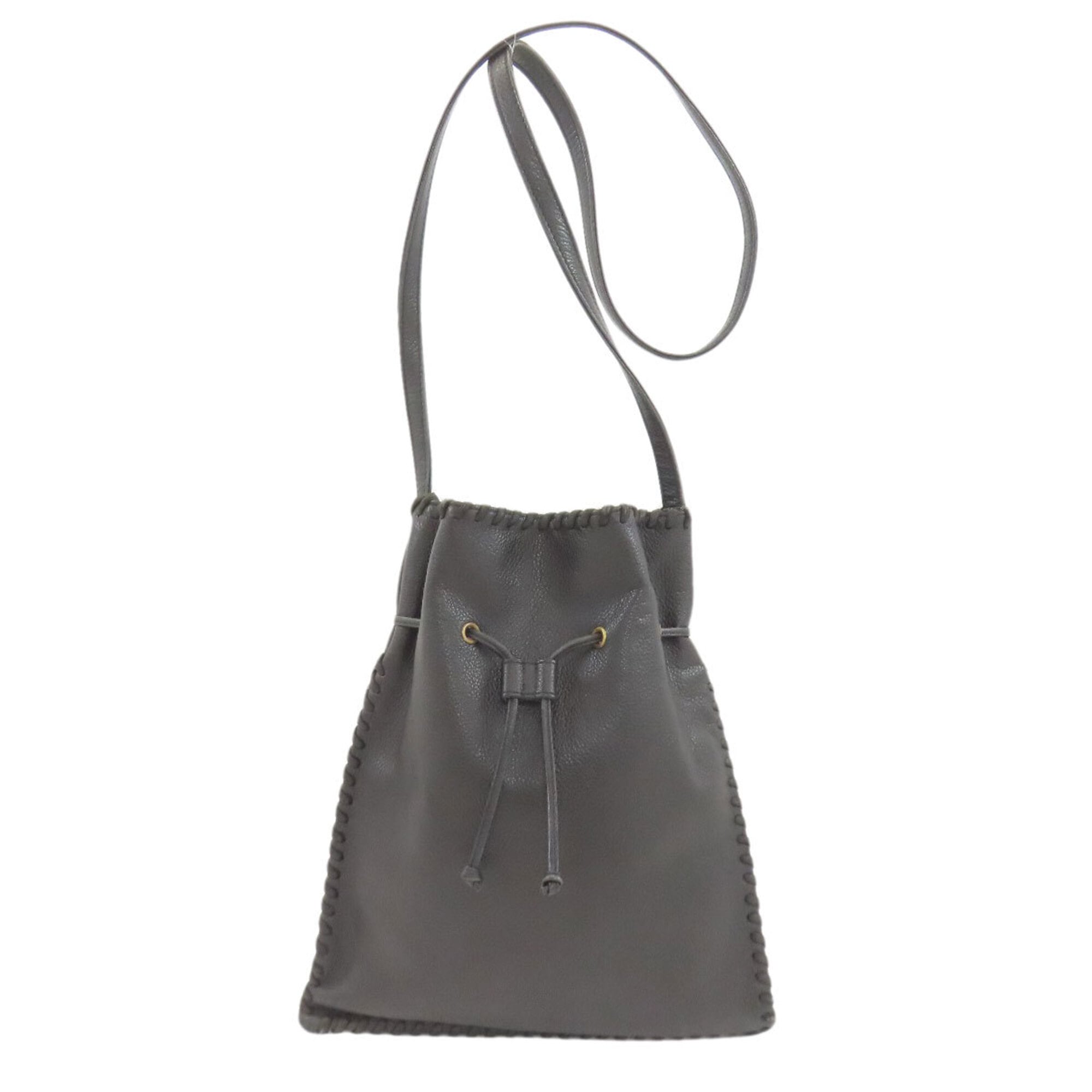 Yves Saint Laurent Black Leather Shoulder Bag (Pre-Owned)