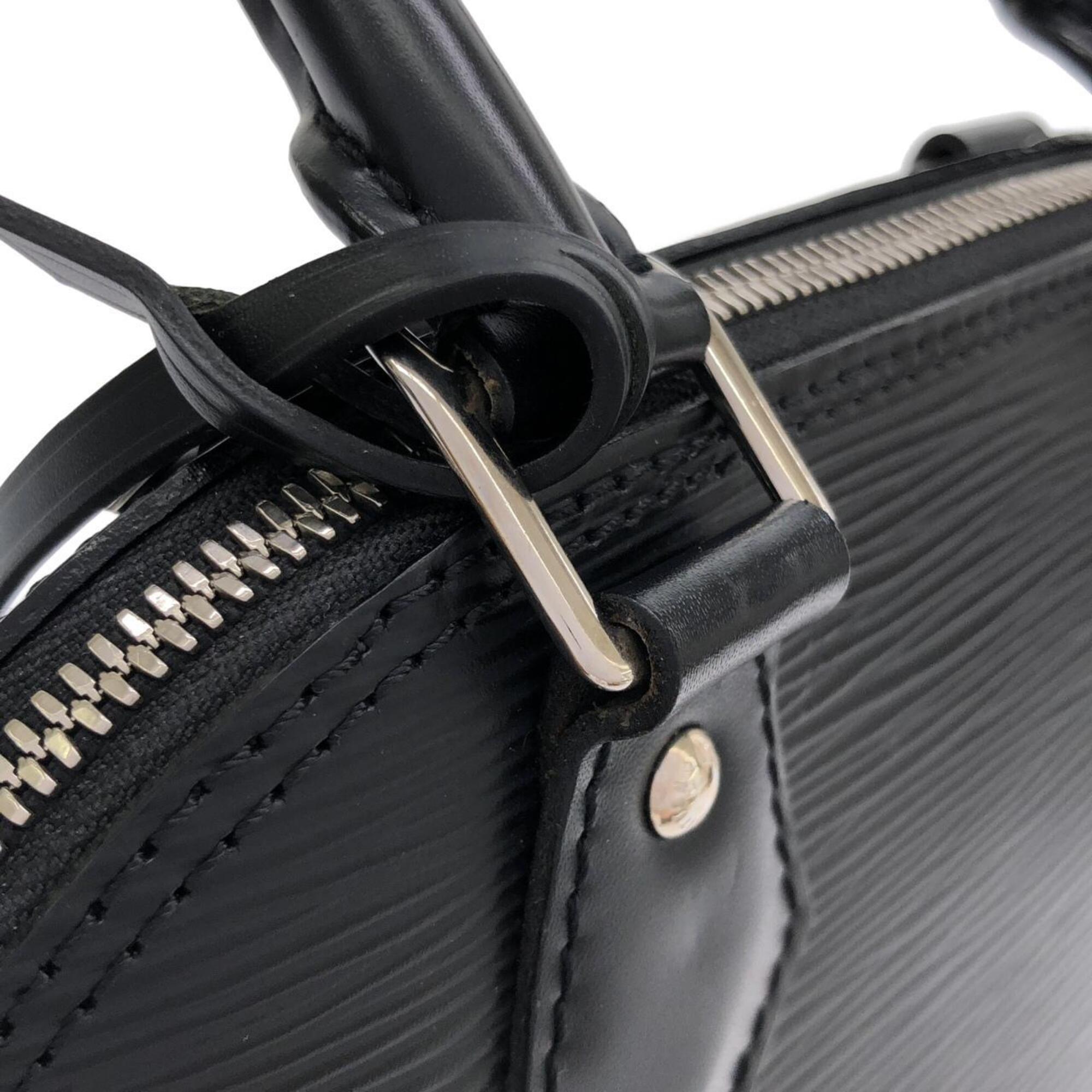 Louis Vuitton Black Leather Handbag (Pre-Owned)