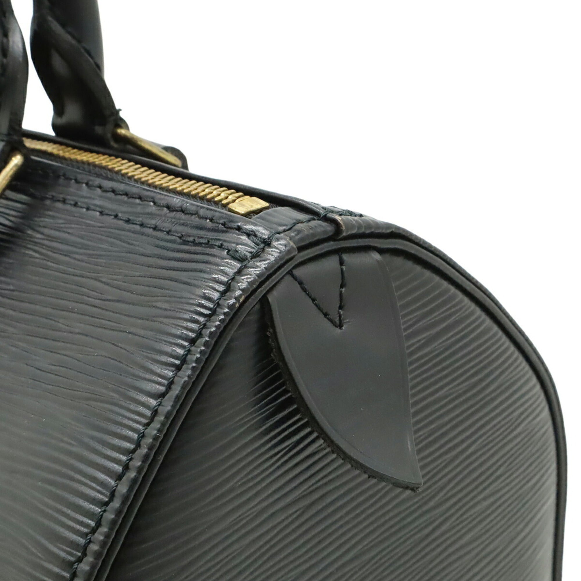 Louis Vuitton Noir Epi Leather Boston Bag Handbag (Pre-Owned)