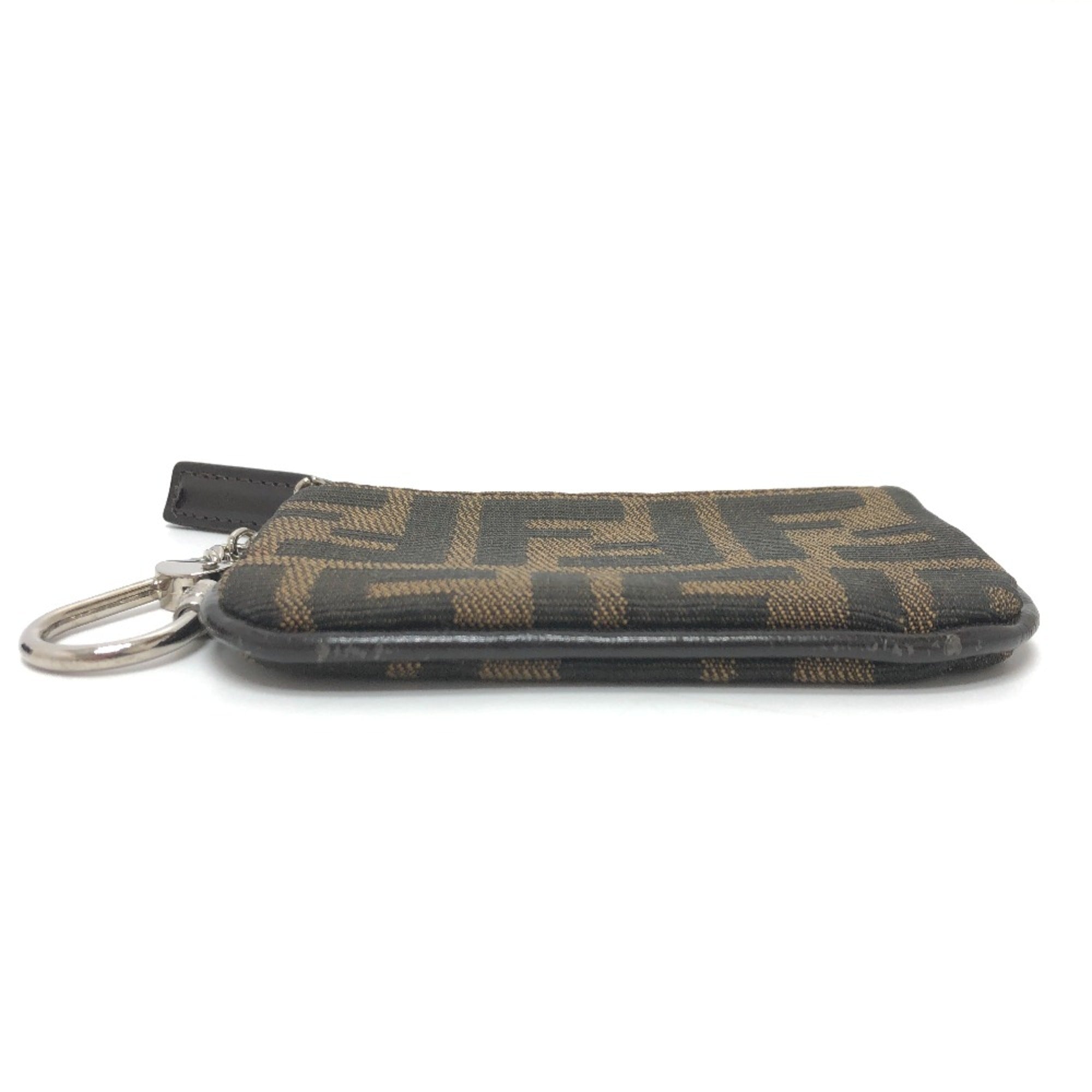 Fendi Brown Cloth Coin Purse/Coin Case (Pre-Owned)