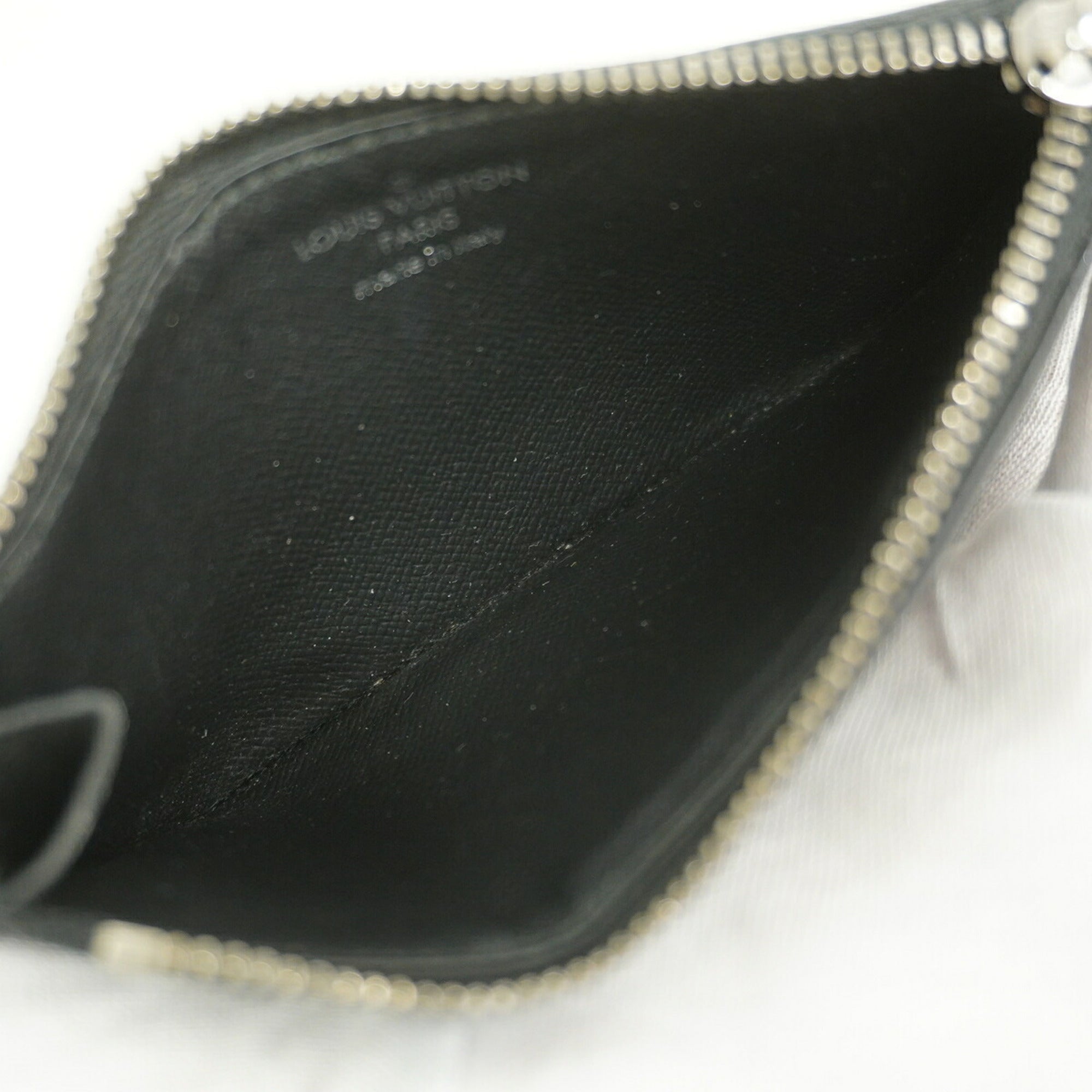 Louis Vuitton Black Gray Coin Purse/Coin Case (Pre-Owned)